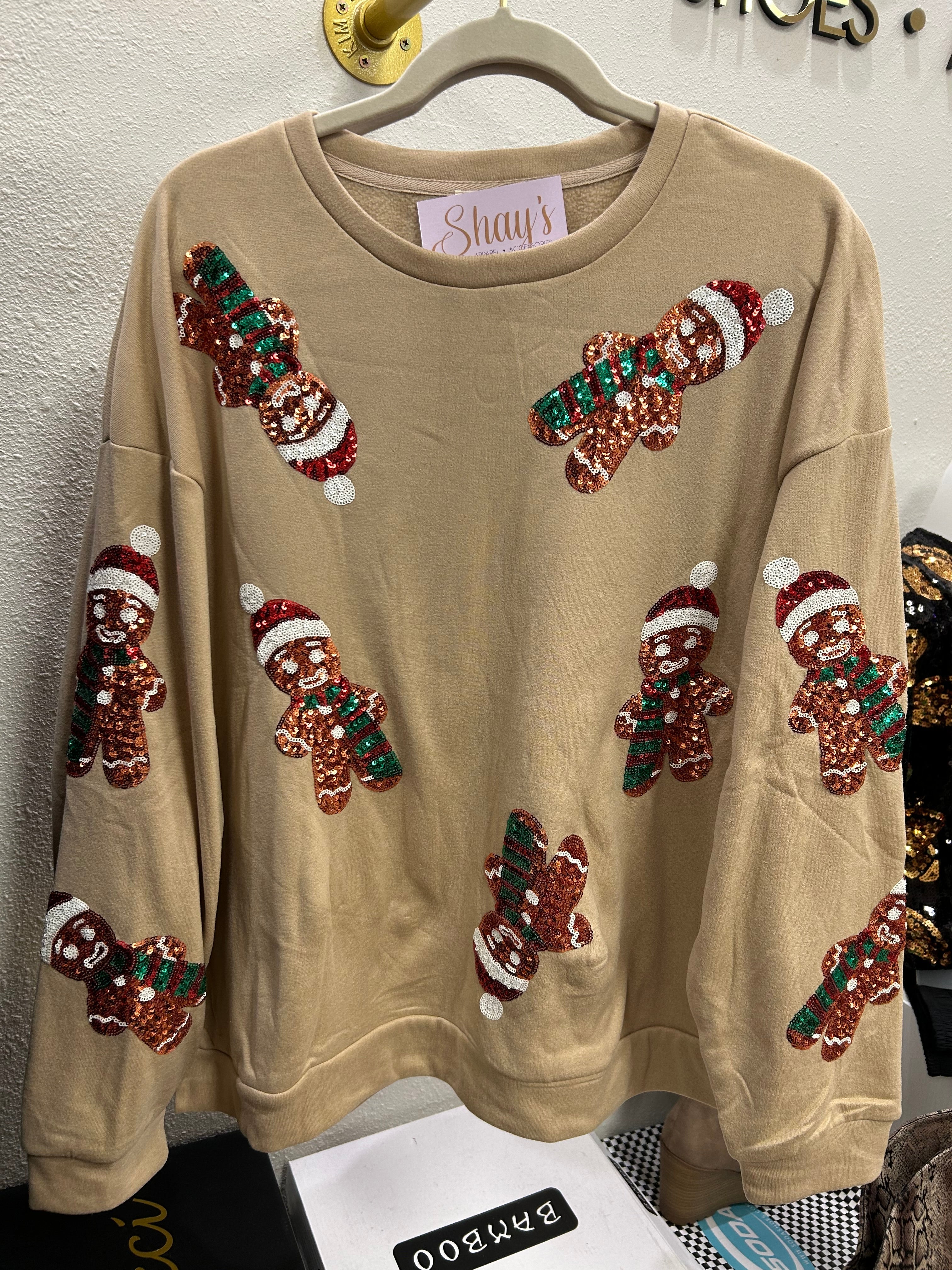 THE GINGERBREAD MAN- Fleece Pullover