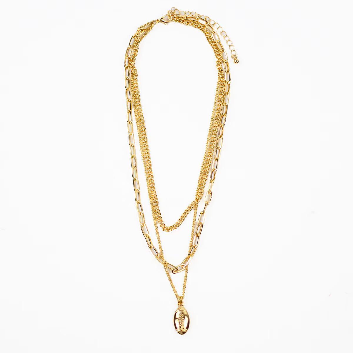 Royal Standard- Football Layered Necklace