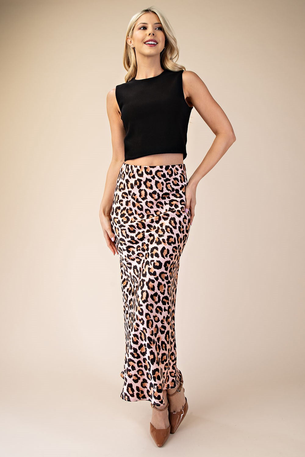 High Waist Midi Skirt