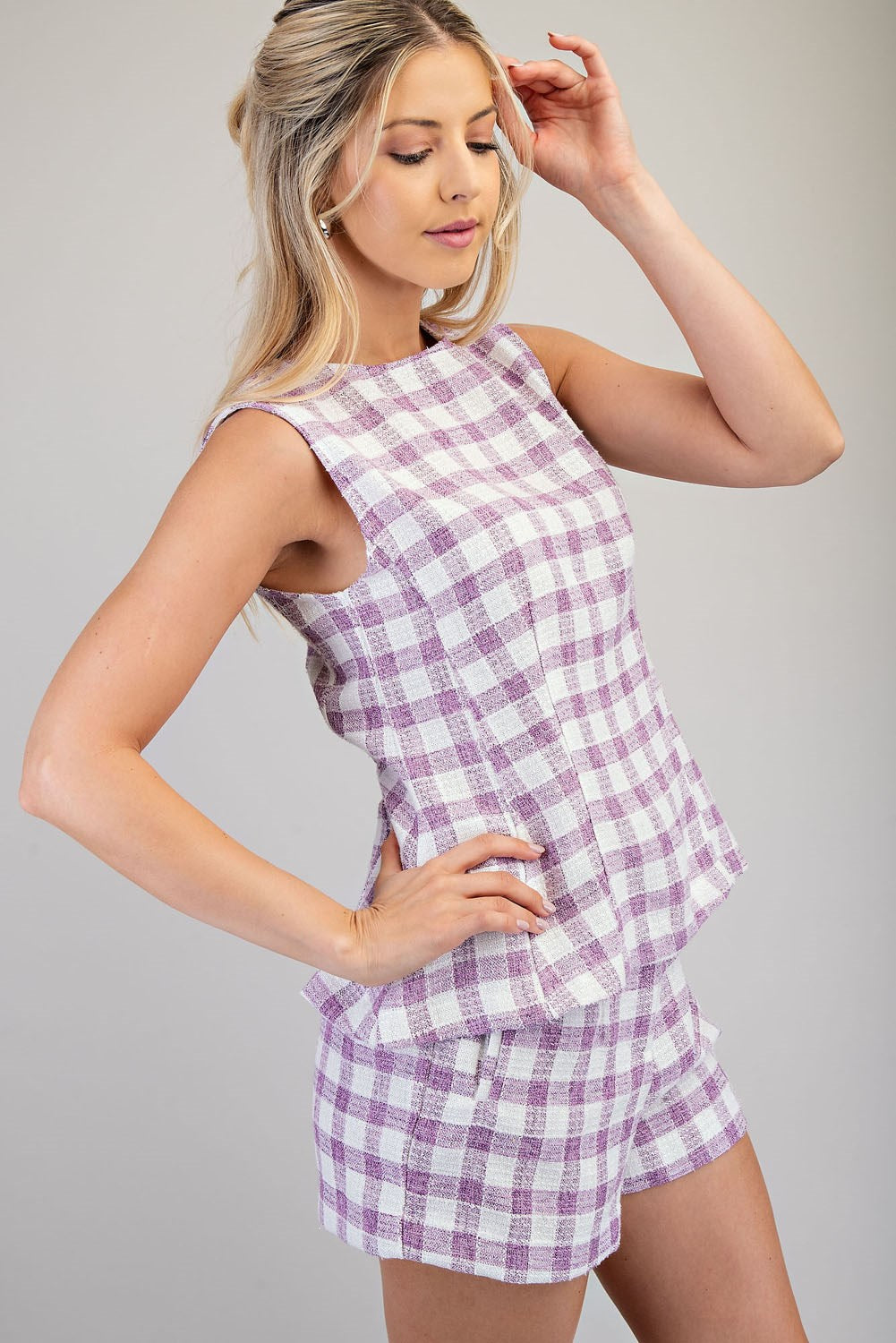 Picnic- Round Neck Peplum Top