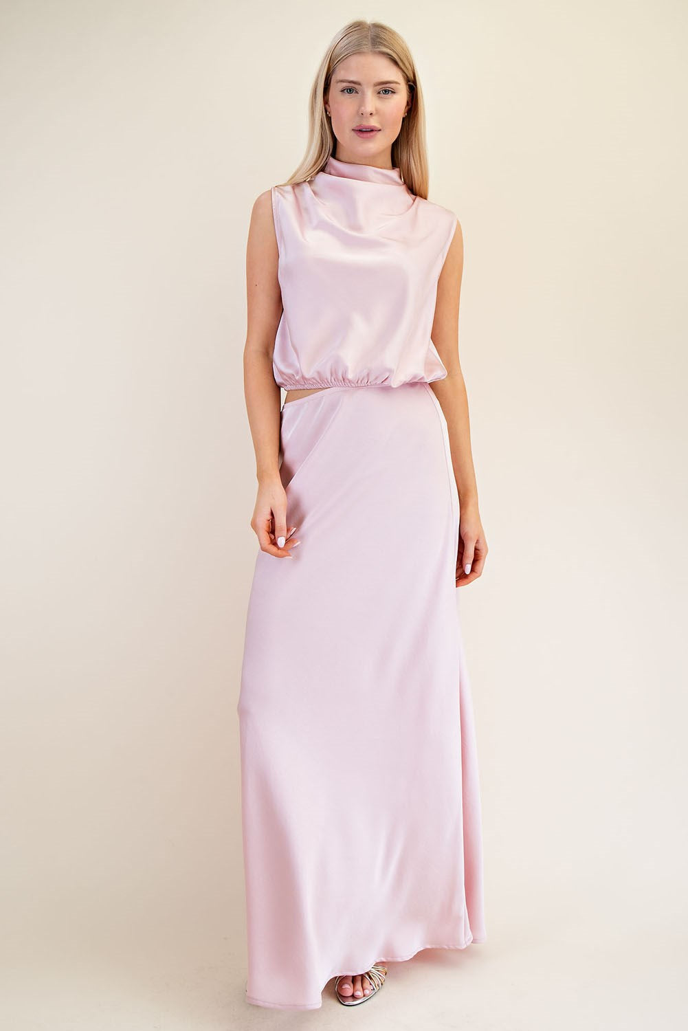 Satin Sleeveless Blouse