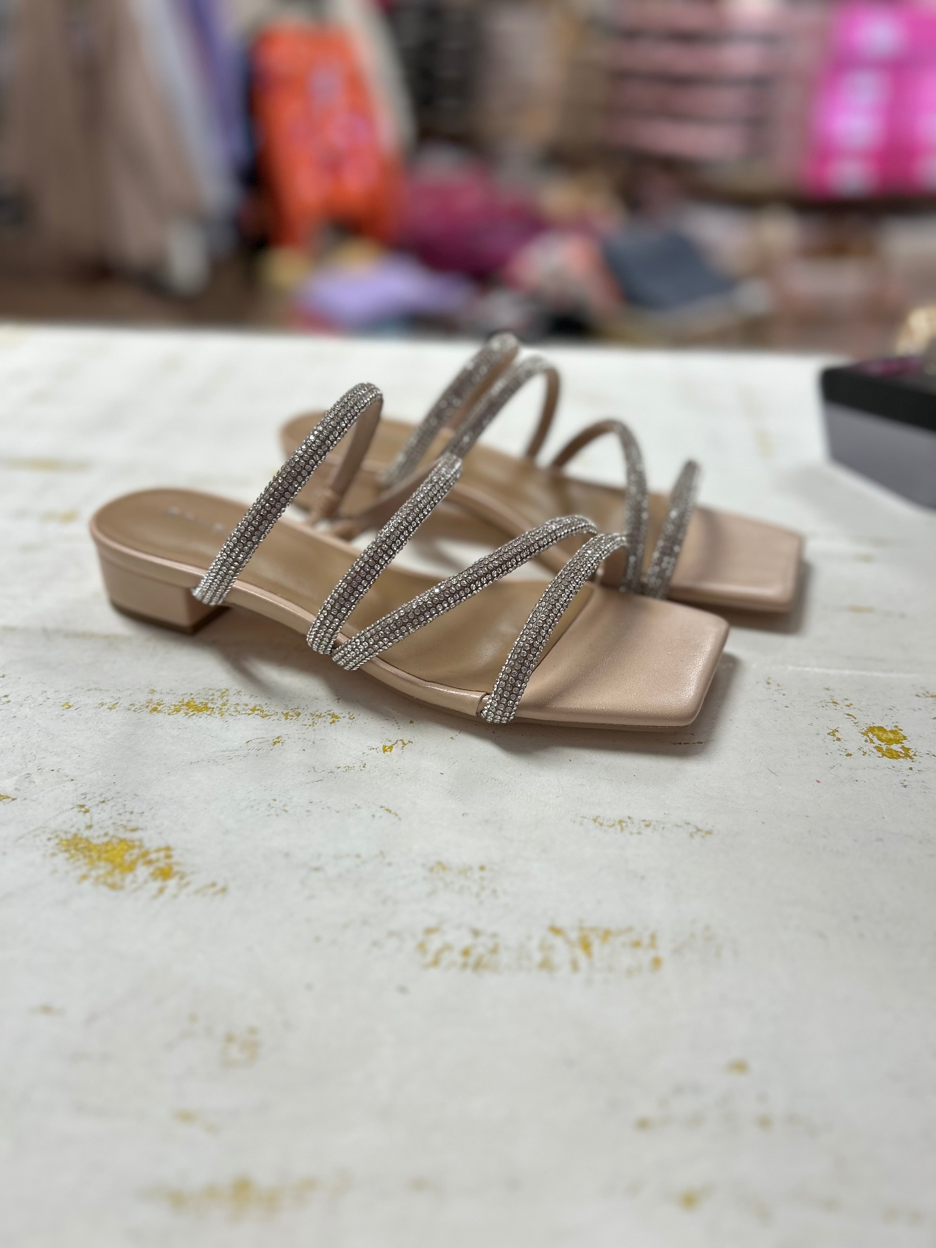 Brio - Rhinestone Strappy Dress Heel