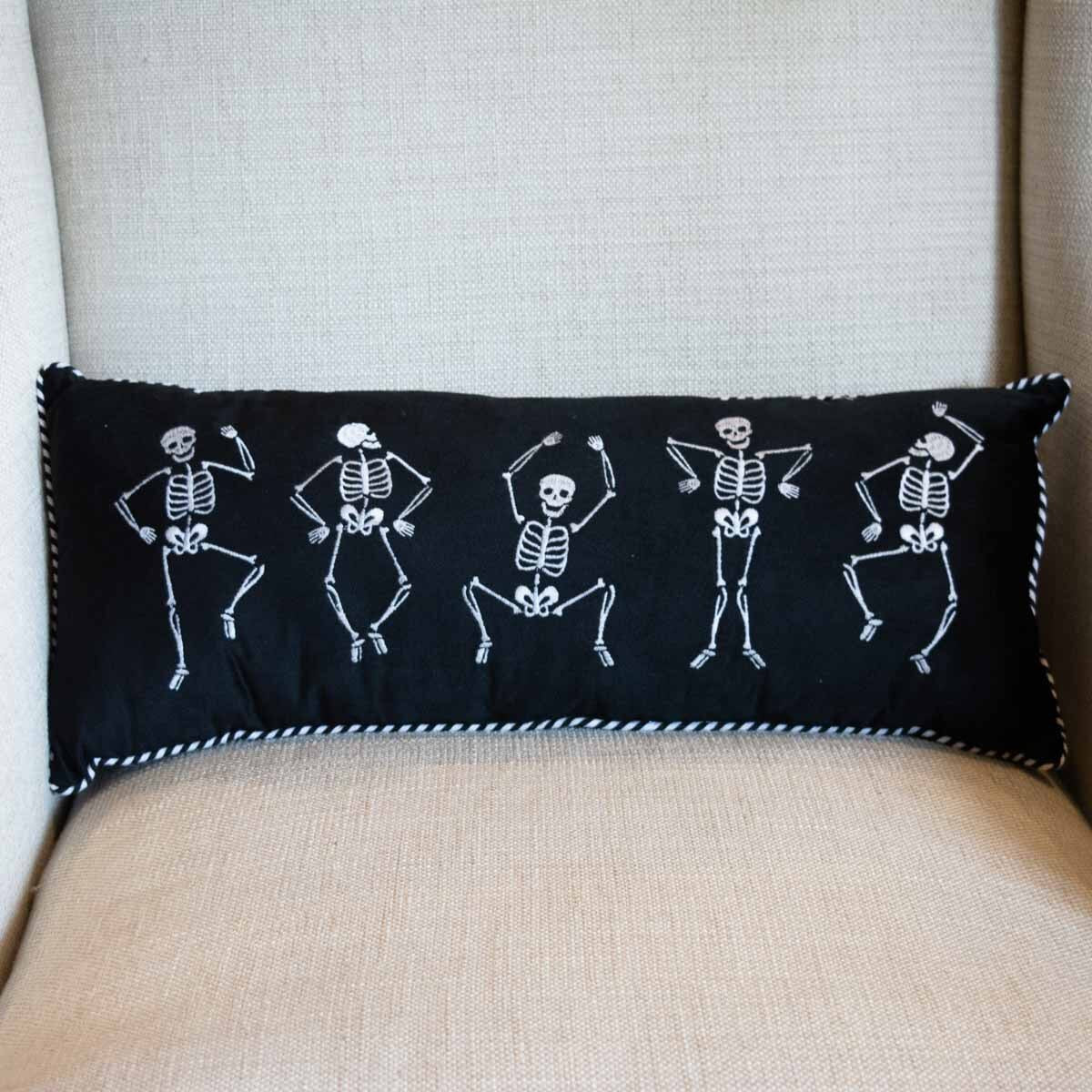 The Royal Standard- Dancing Skeletons Lumbar Pillow