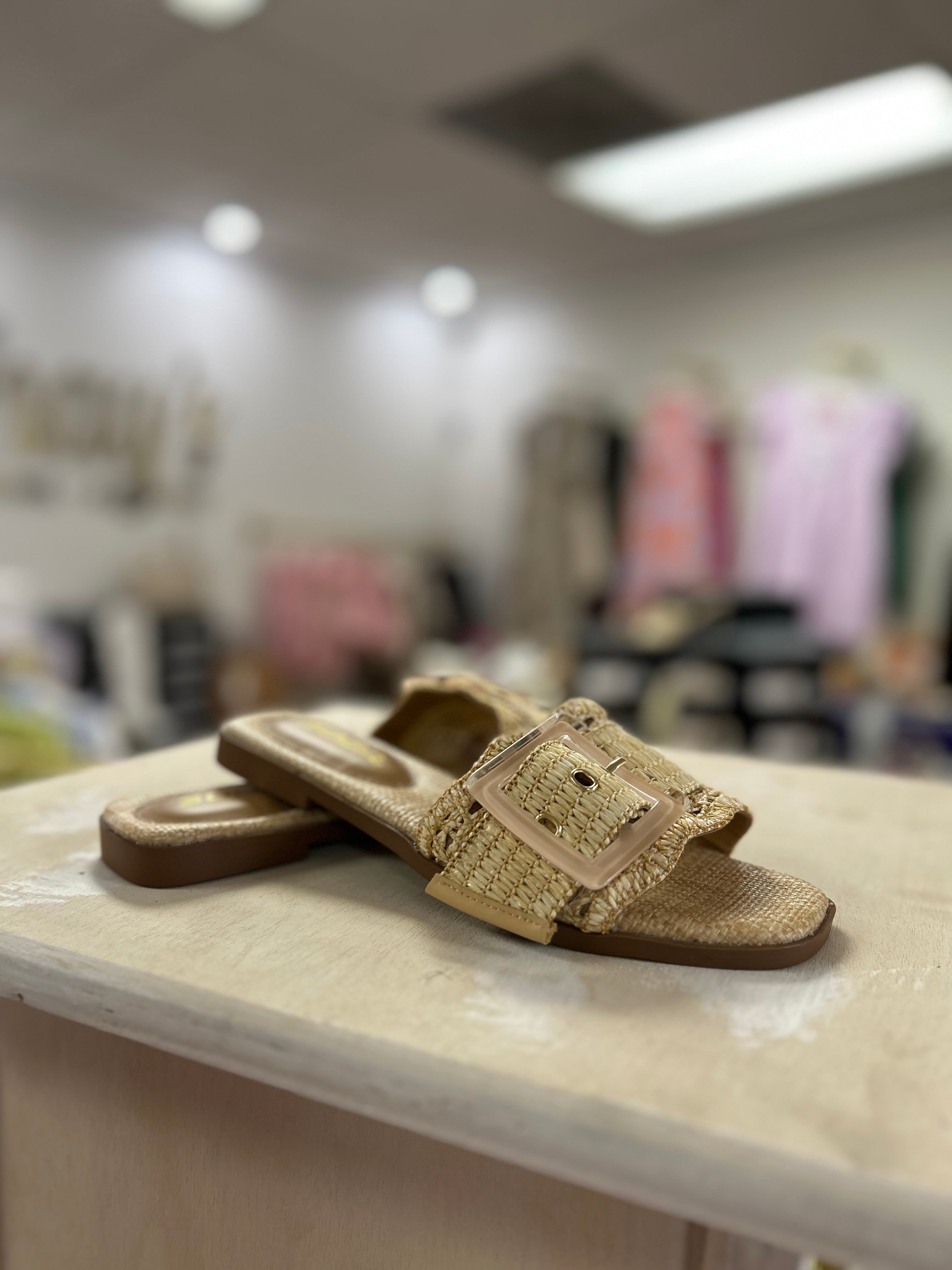 Nayan Raffia Sandals