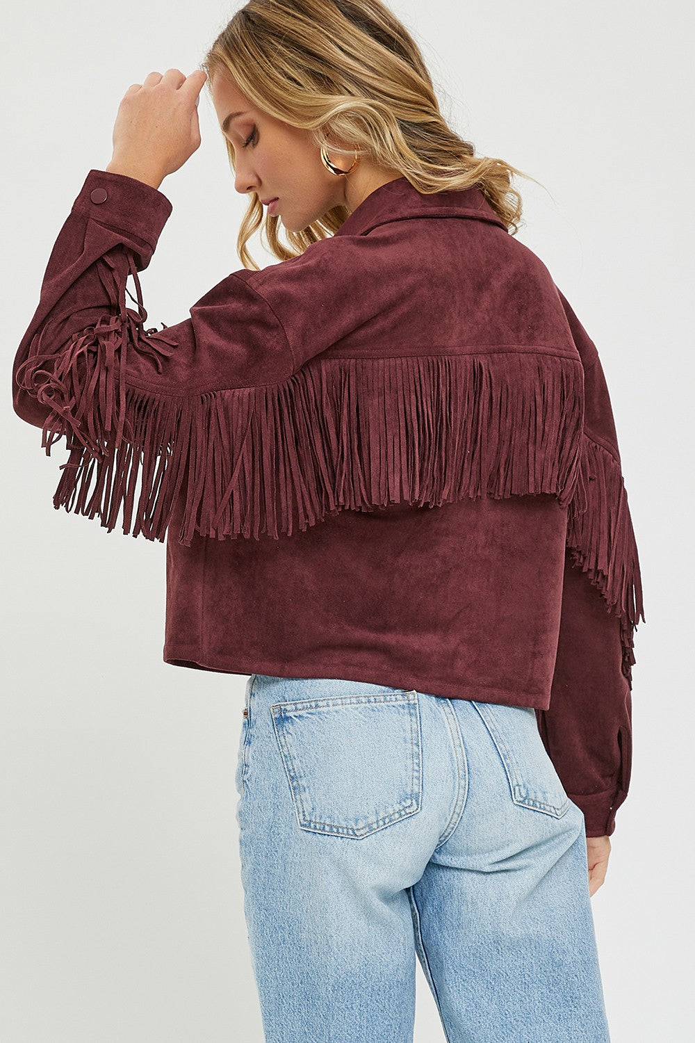WESTERN SUEDE SHACKET