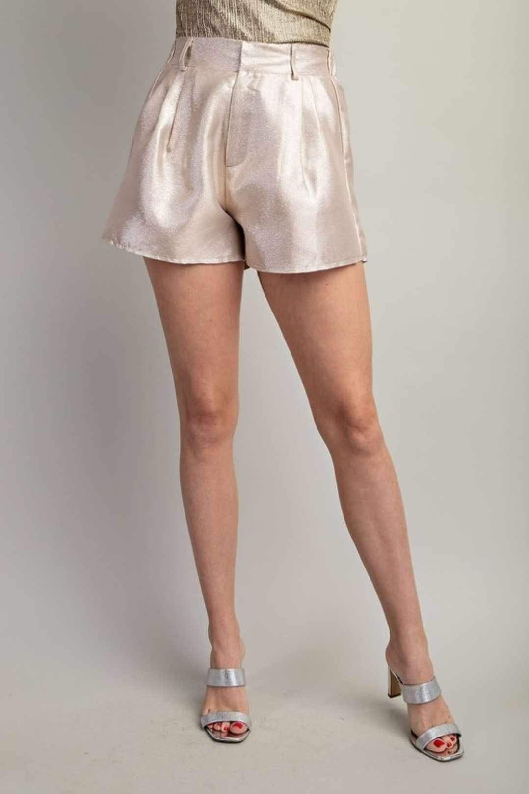 Sparkle & Shine Pleated Shorts