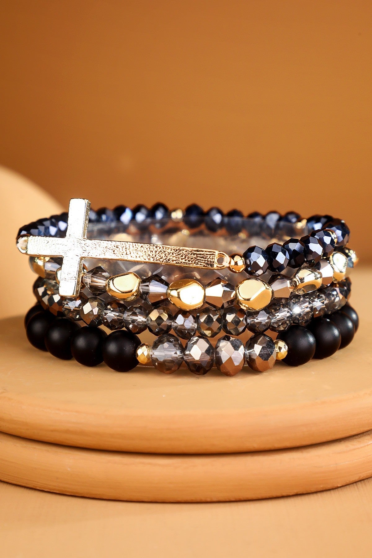 Cross Bead Bracelet