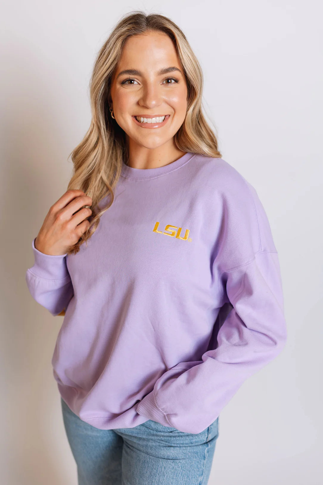 LSU Barkley Split Crewneck Sweatshirt