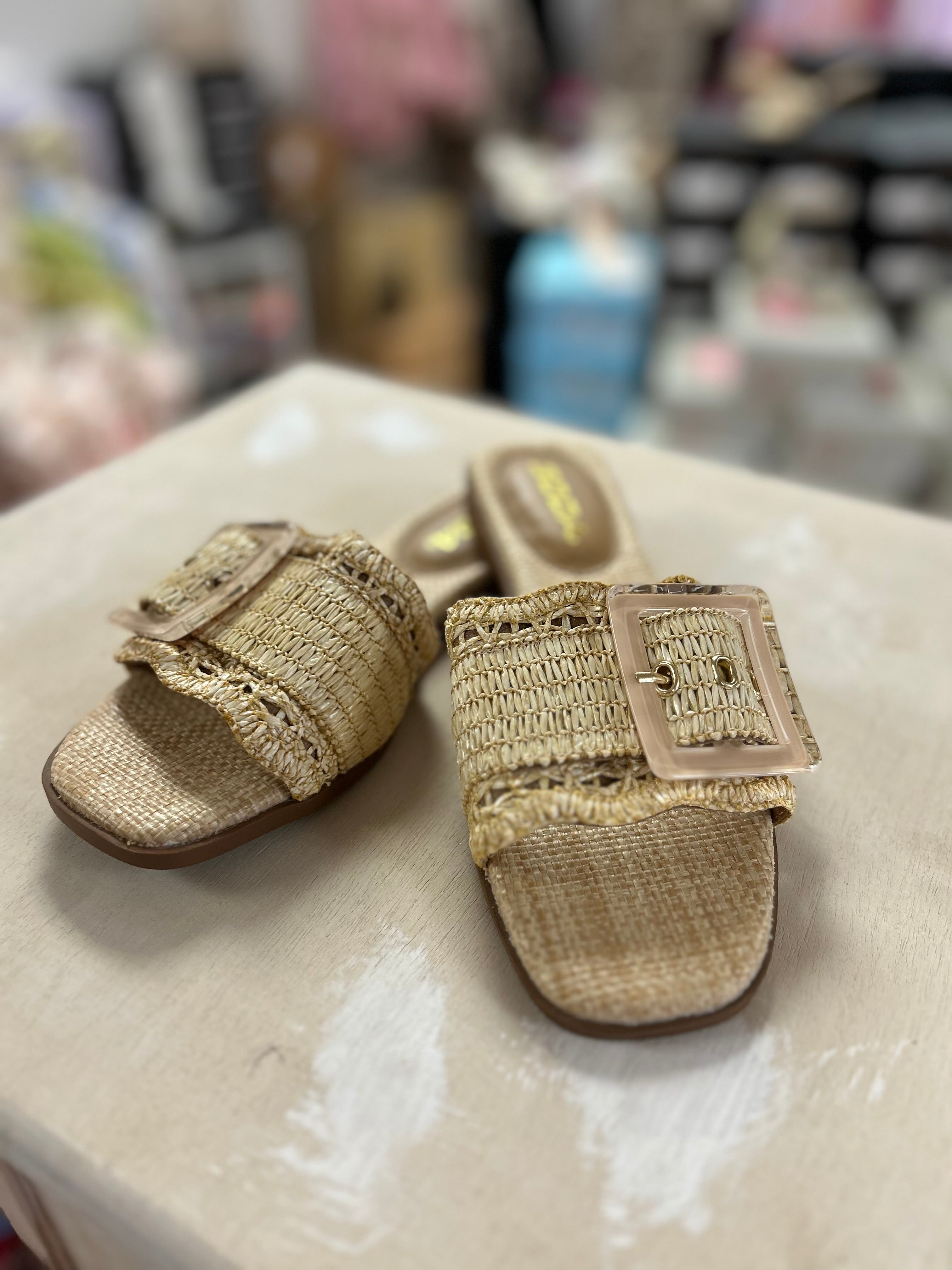 Nayan Raffia Sandals