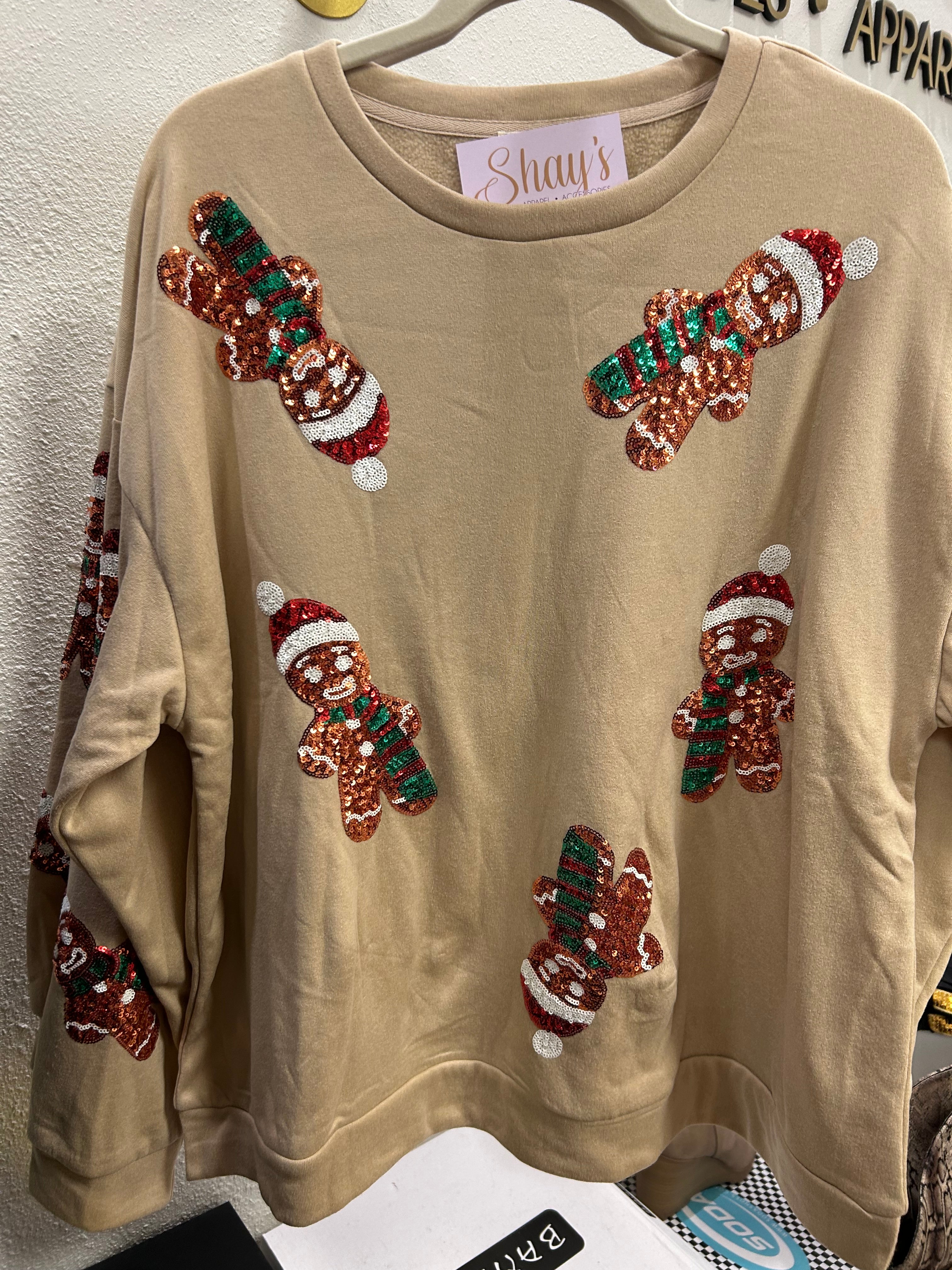 THE GINGERBREAD MAN- Fleece Pullover
