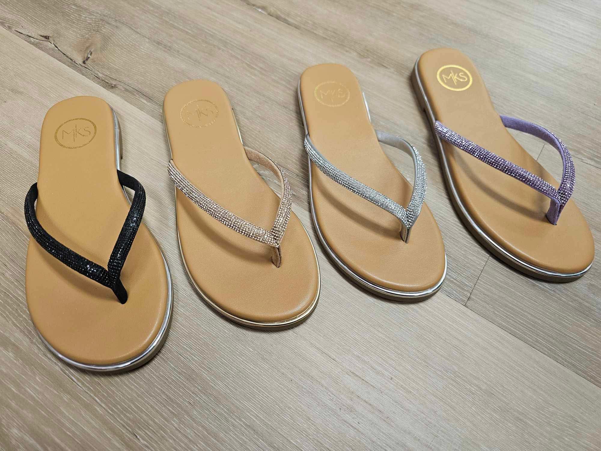 Carly 2- Rhinestone flip flops