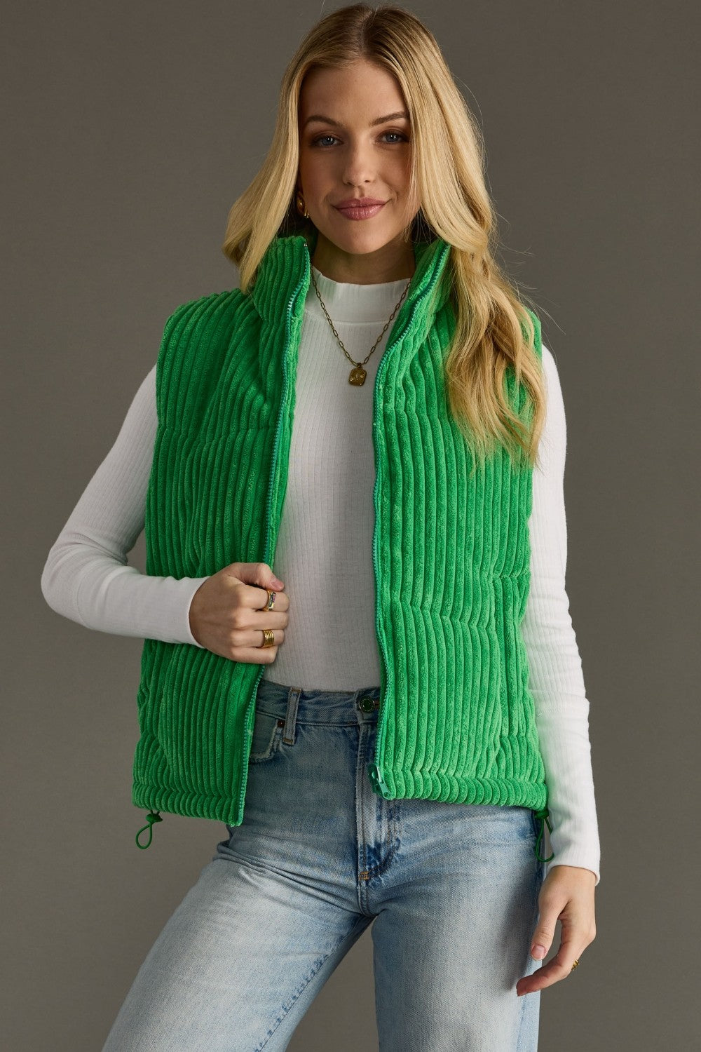 Green Corduroy Vest
