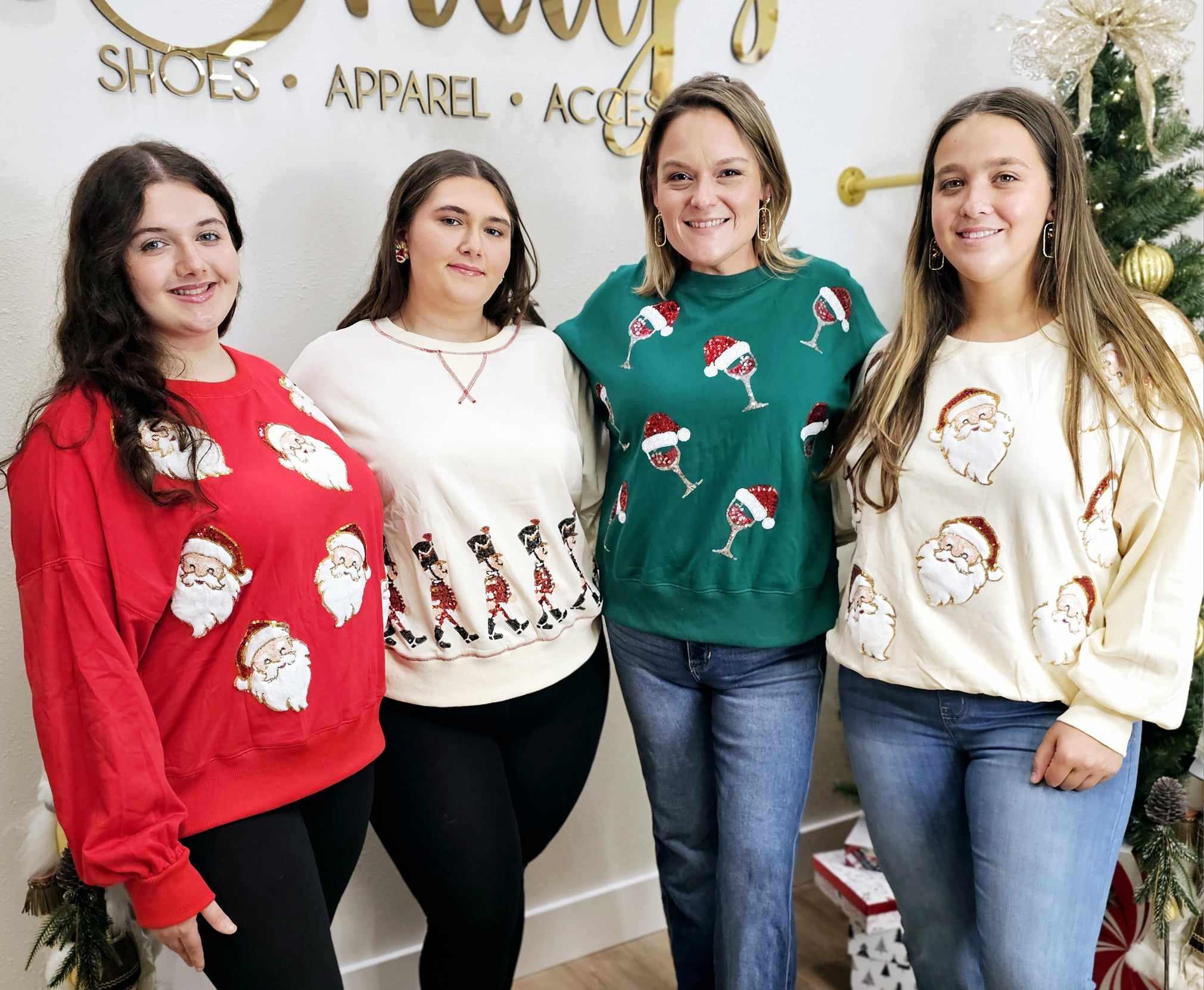 Drink Wine and Be Merry- Sequin Top