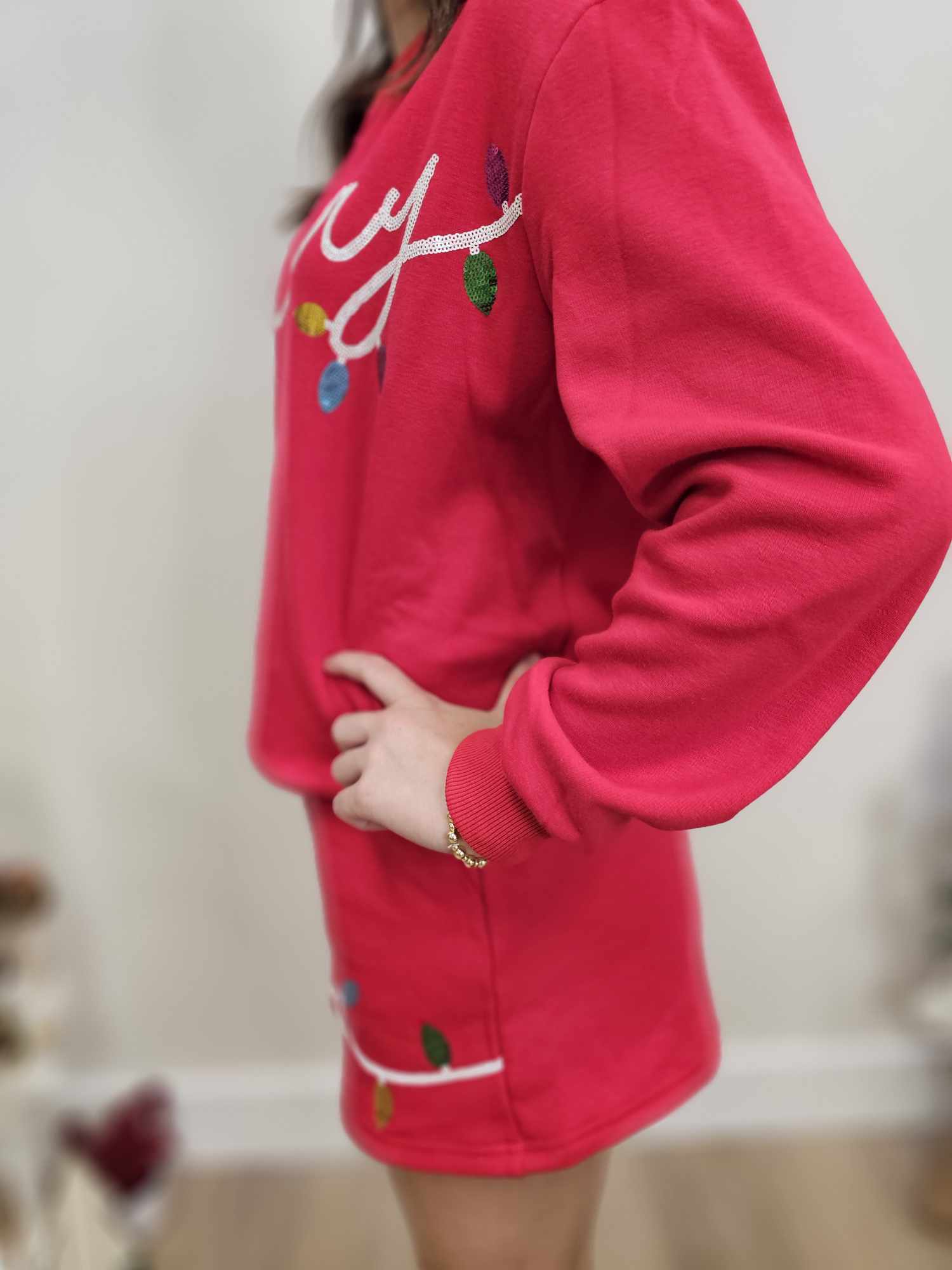 Sequin Christmas Light Shorts