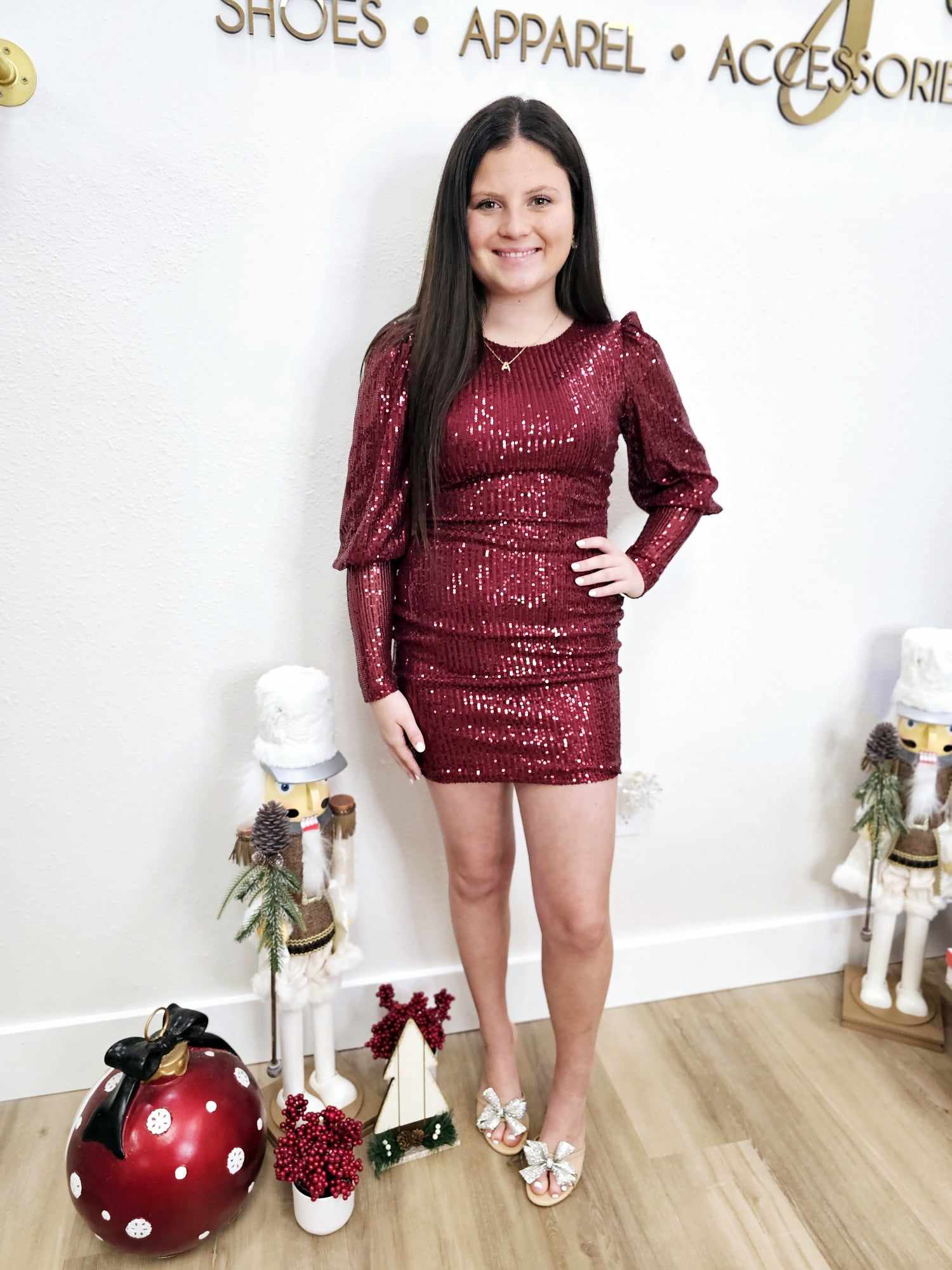 Shine Bright- Sequin Dress
