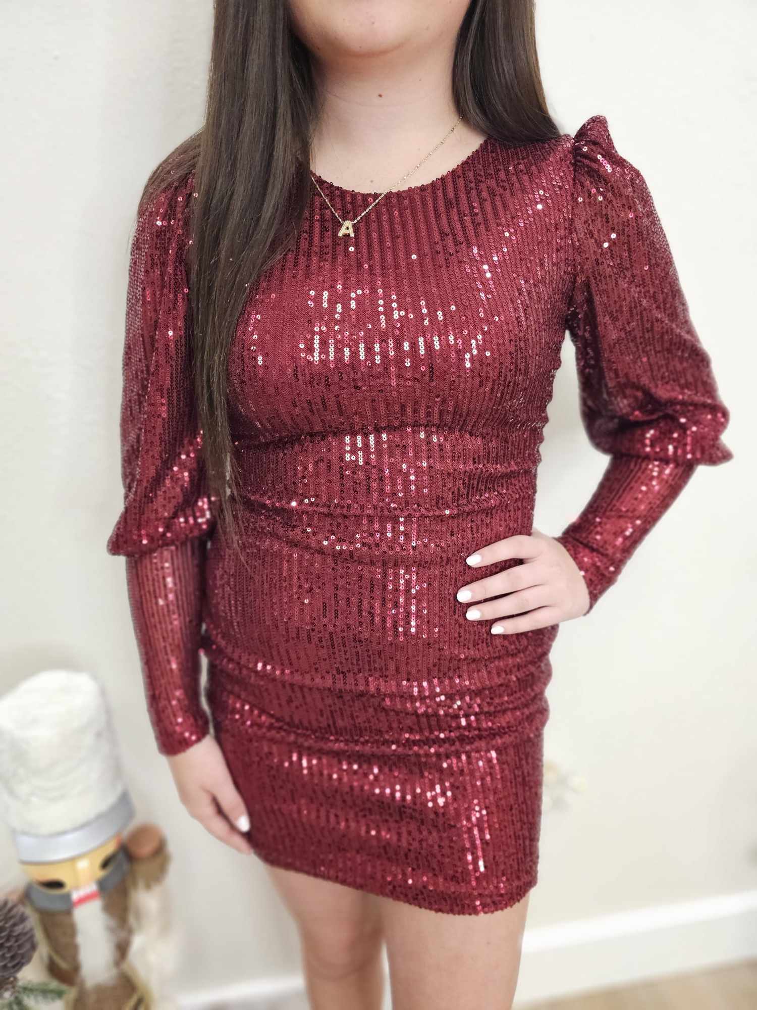 Shine Bright- Sequin Dress