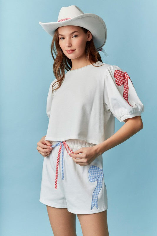 Red, White & Blue Bow Set