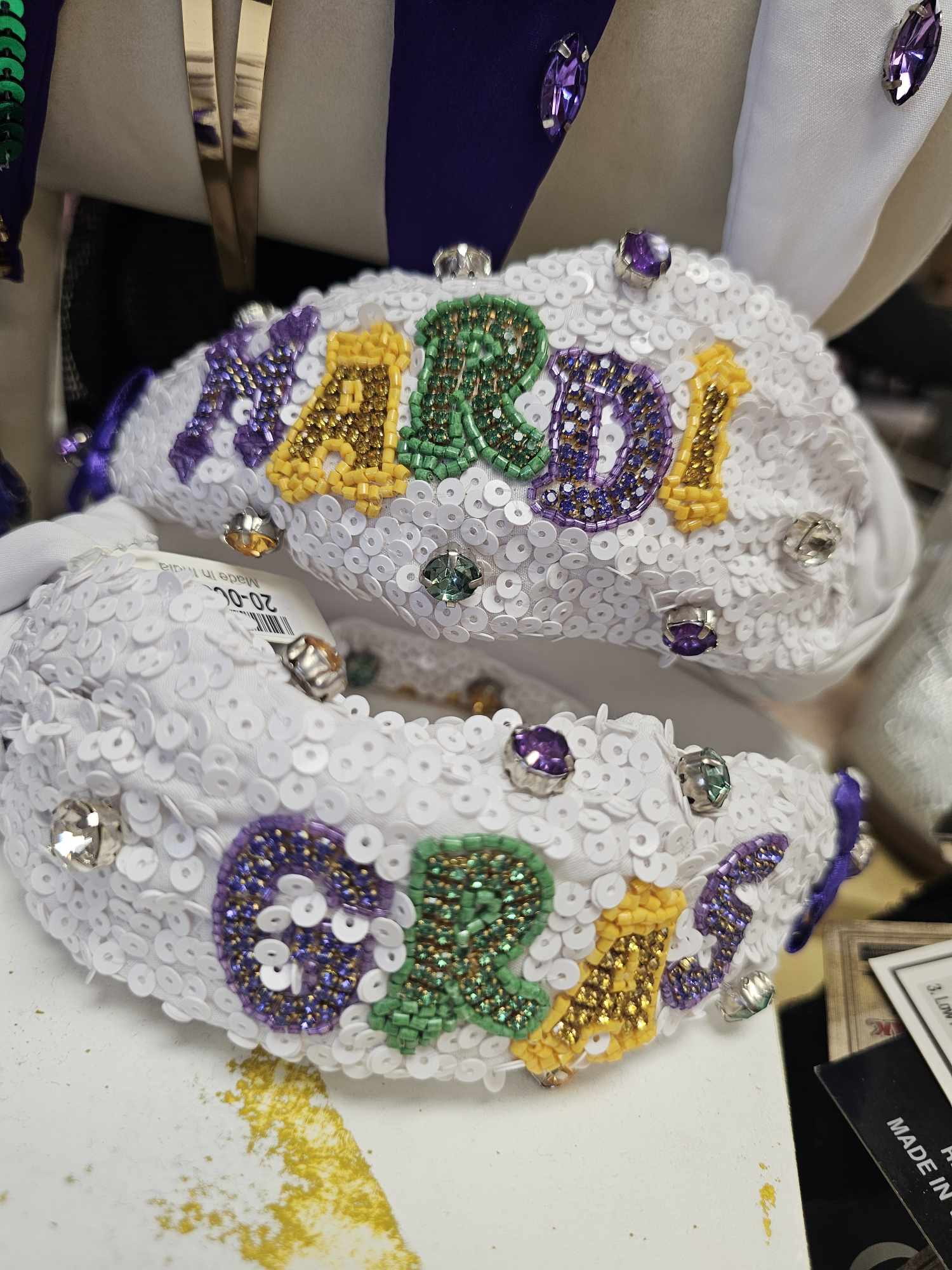 Mardi Gras Headband- “Mardi Gras”