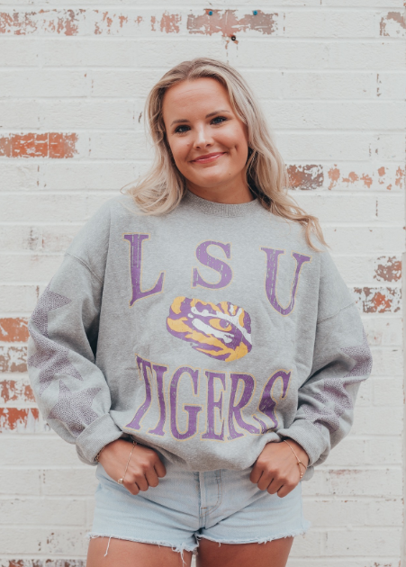 LSU- Wynn stars Crewneck Sweatshirt