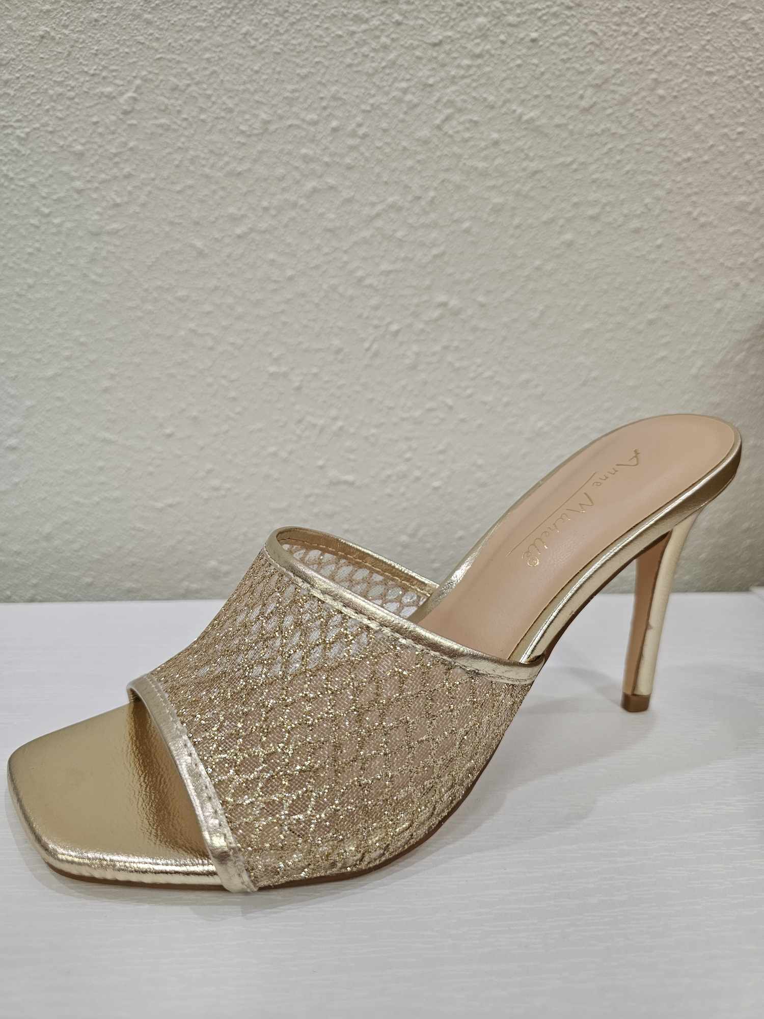 One - Gold Mesh Heel