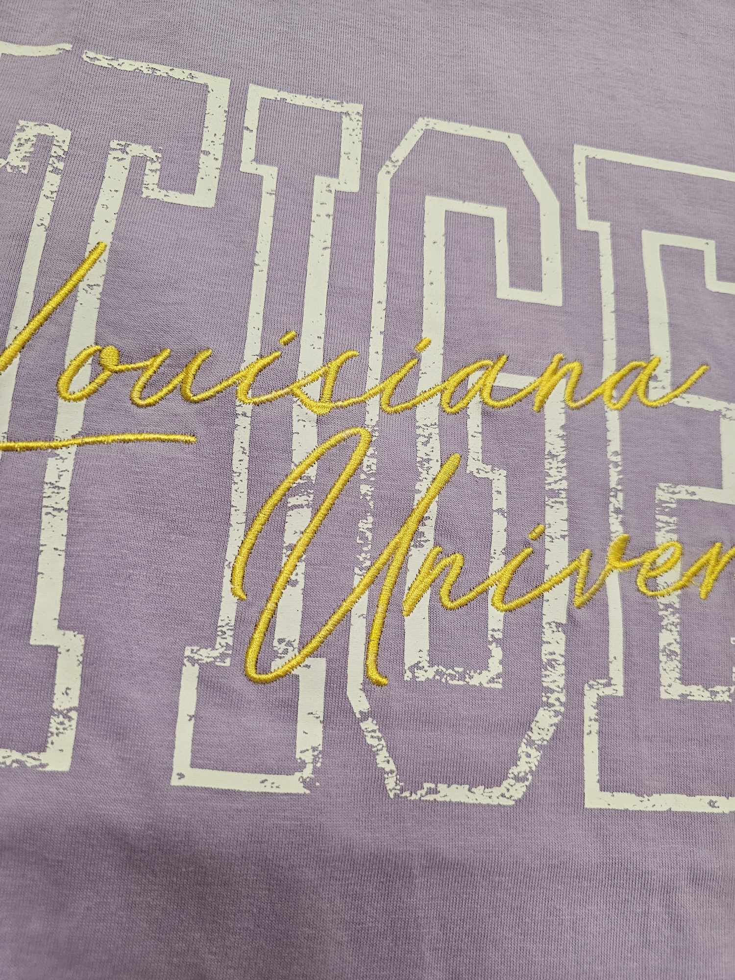 LSU- Owen Outline Embroidered Tee