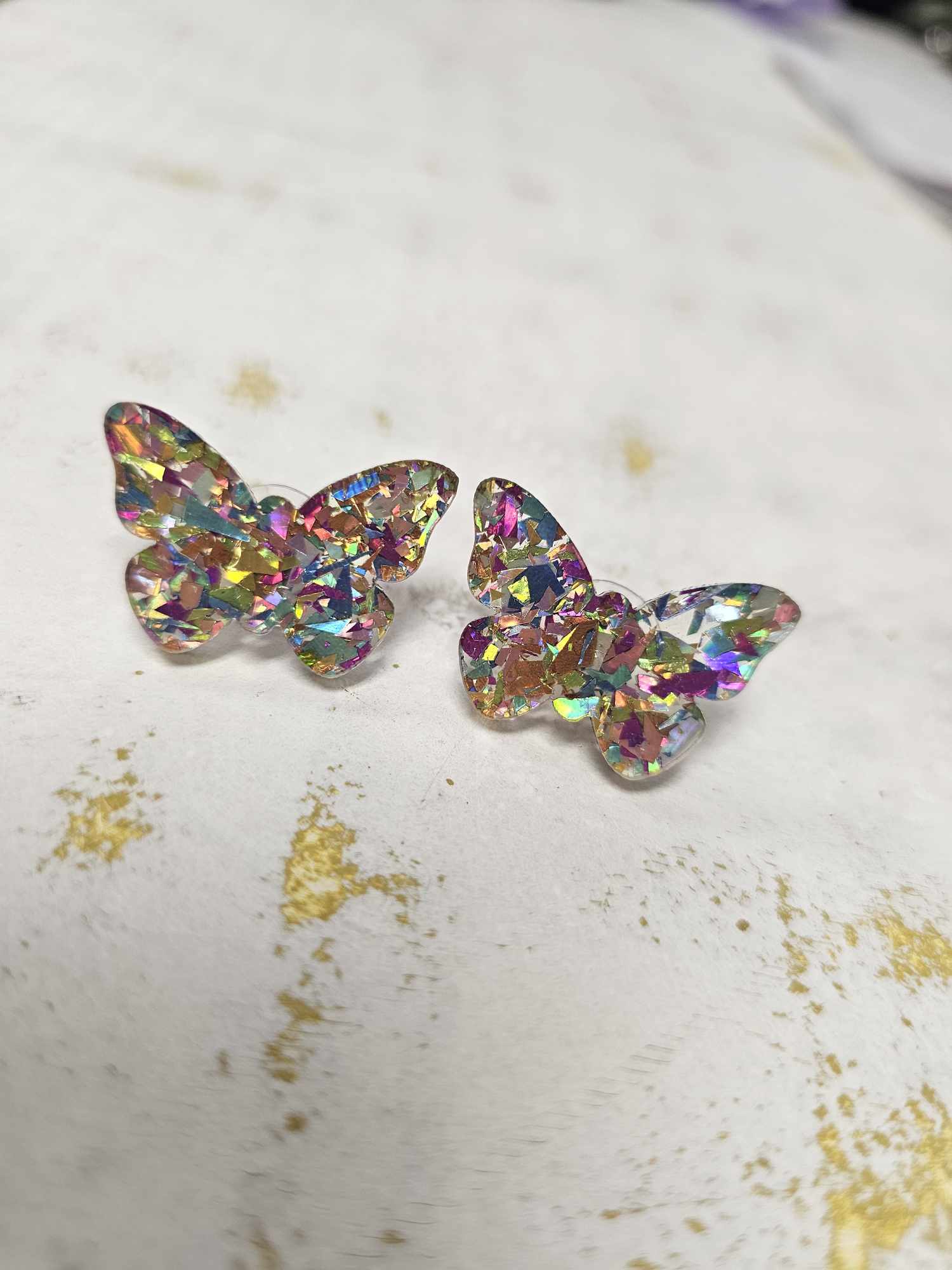 Taylor Shaye- ACRYLIC Butterfly Stud