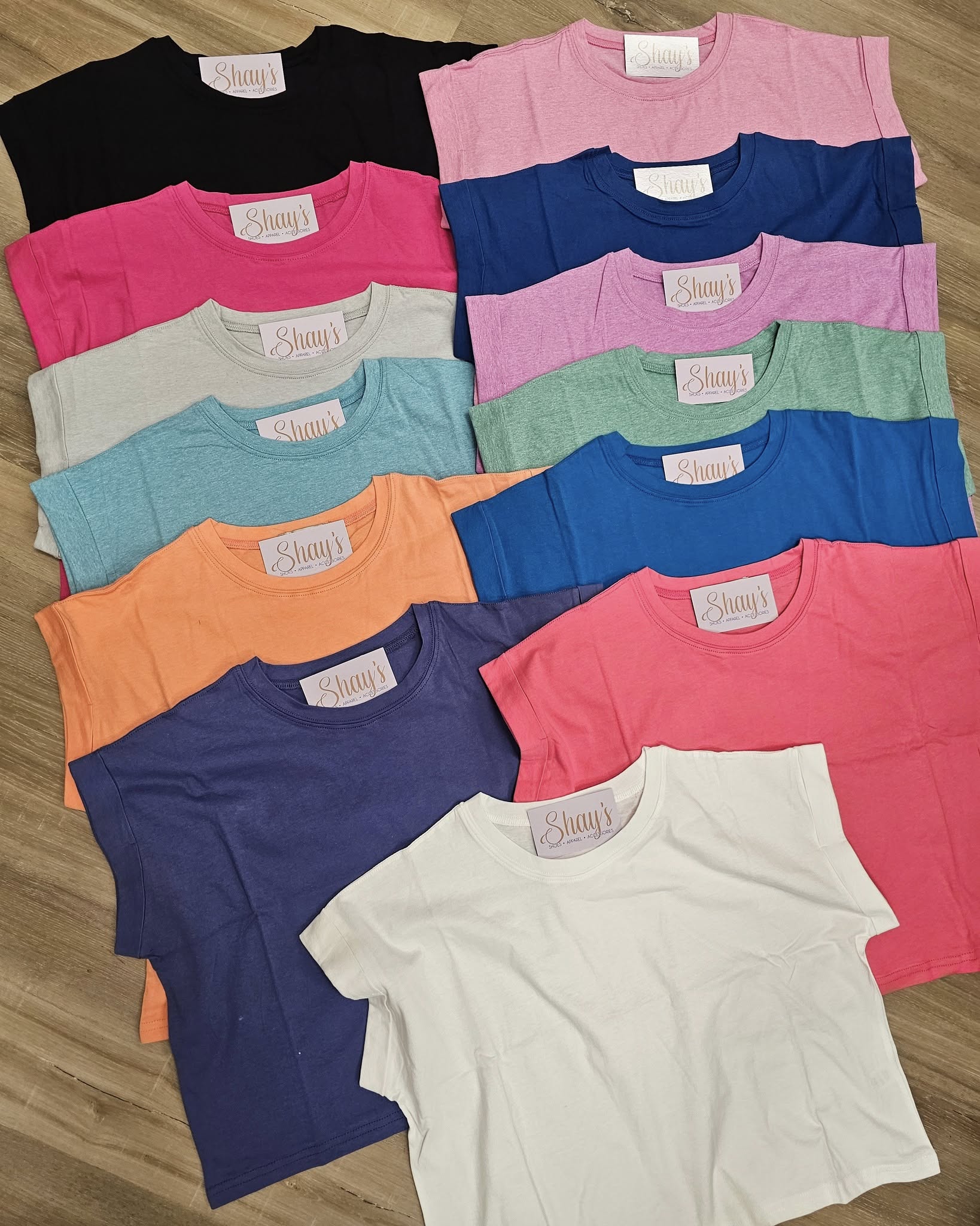 COTTON CROP- FOLDED SLEEVE TOP