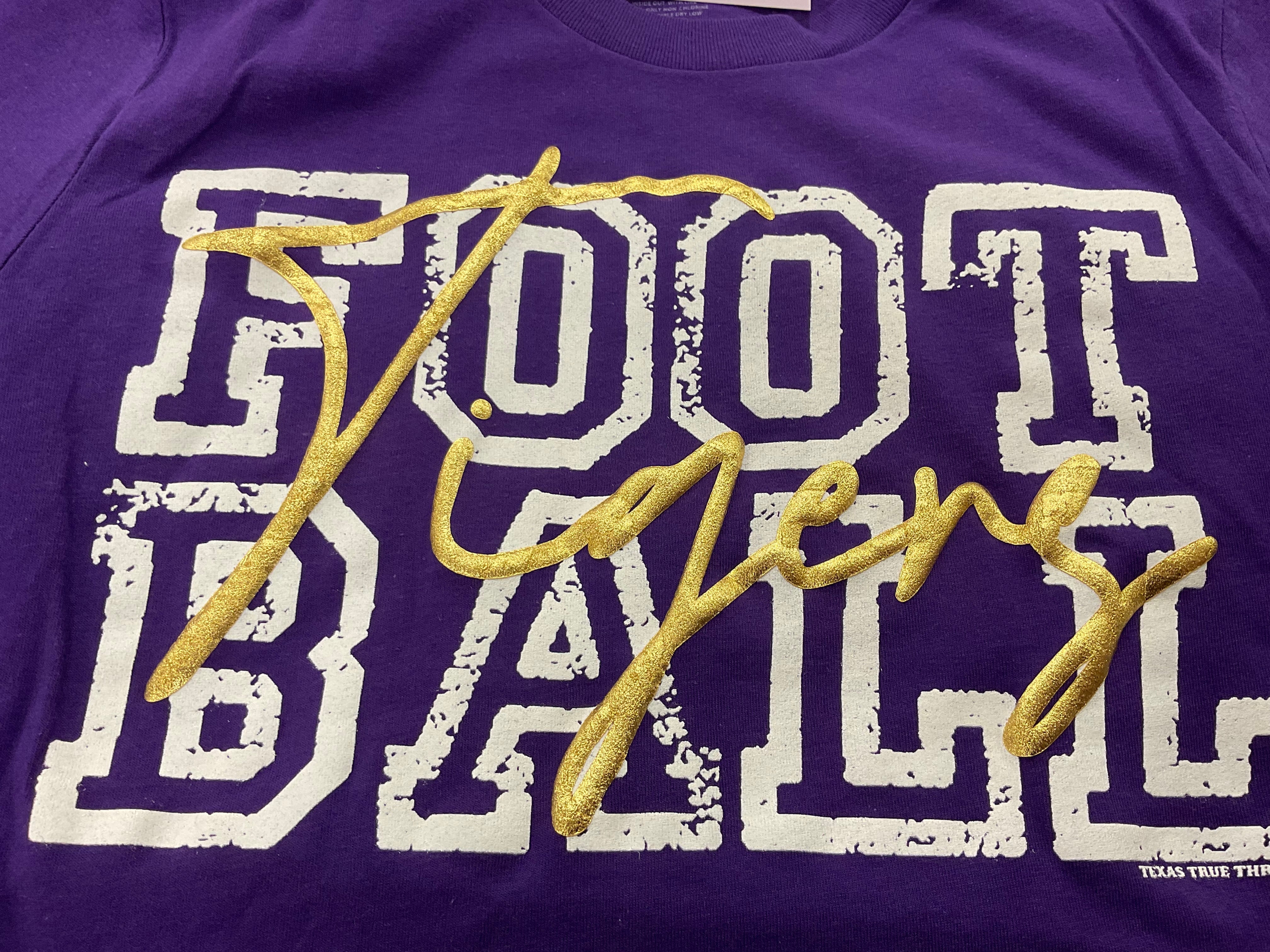 Tigers Football custom puff