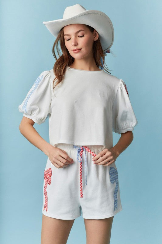 Red, White & Blue Bow Set