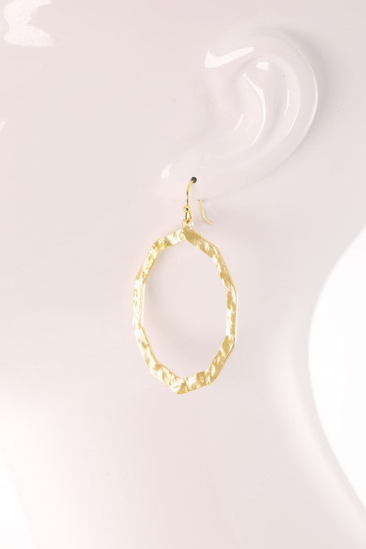 Steel Oval Dangle & Drop Earrings