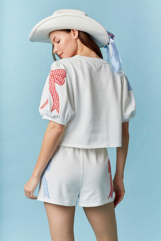 Red, White & Blue Bow Set