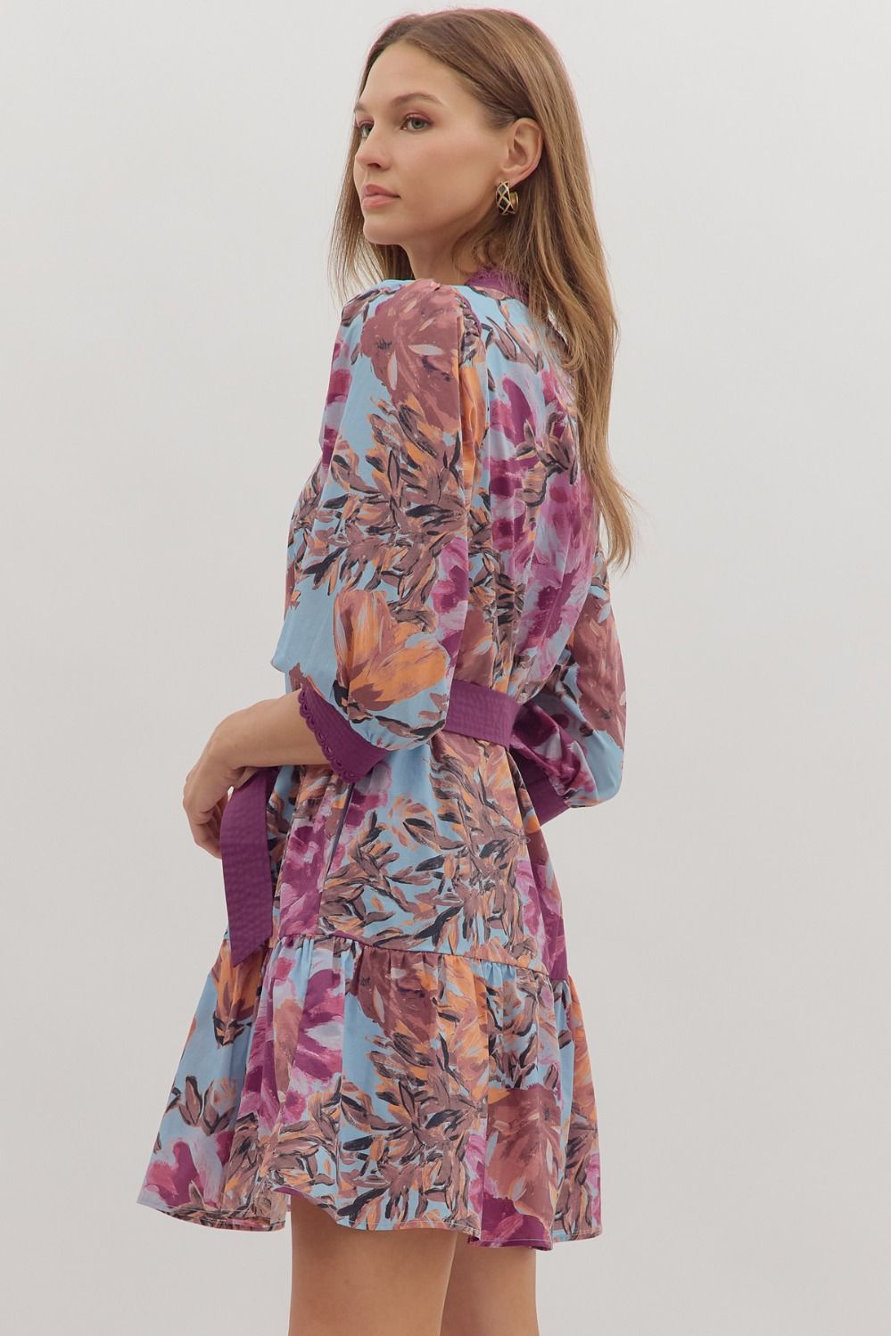 Plum Botanical Dreams Dress
