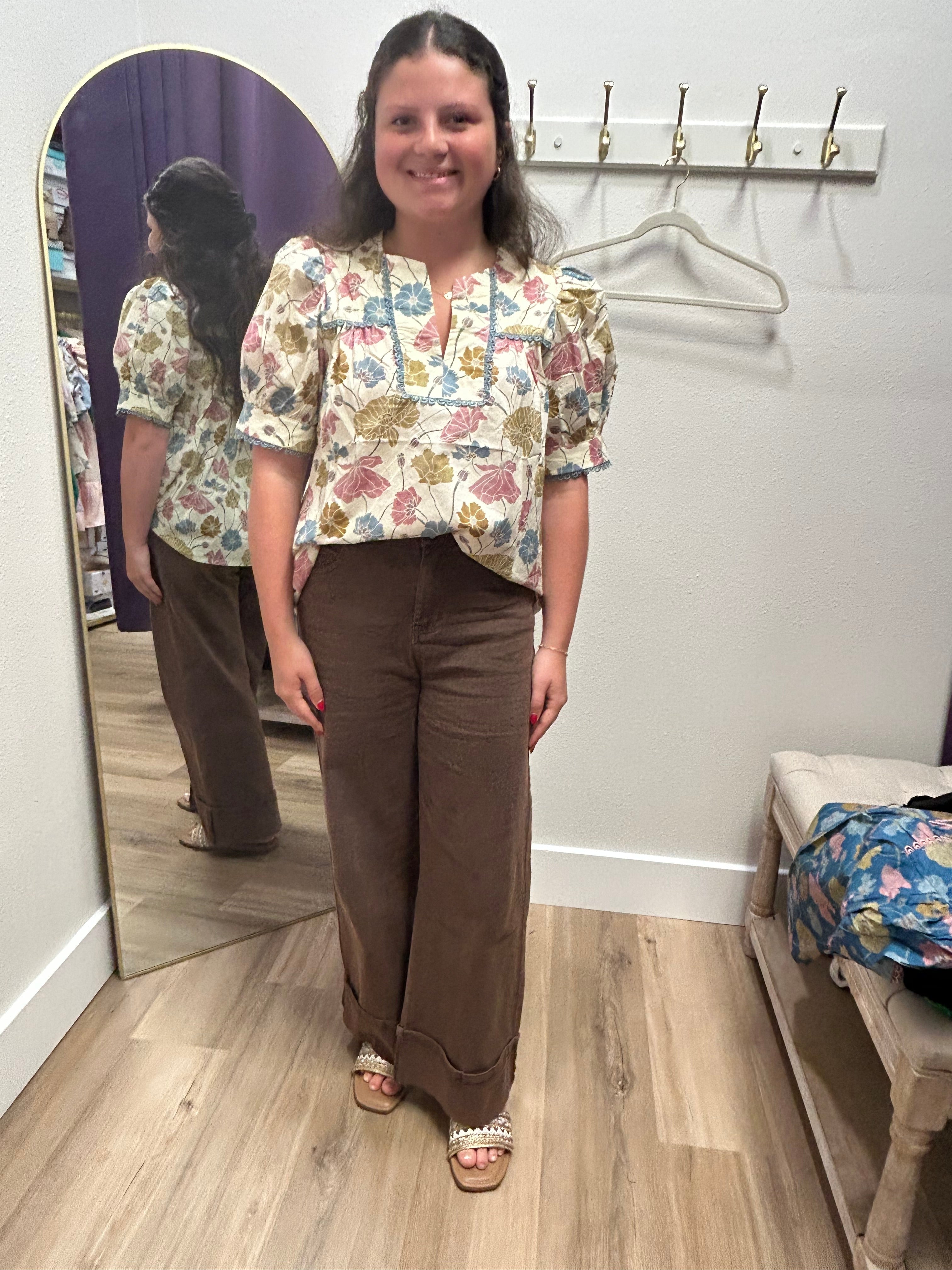 Fall Into Floral Top