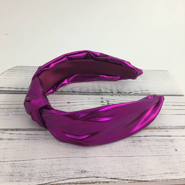 Metallic knot headband