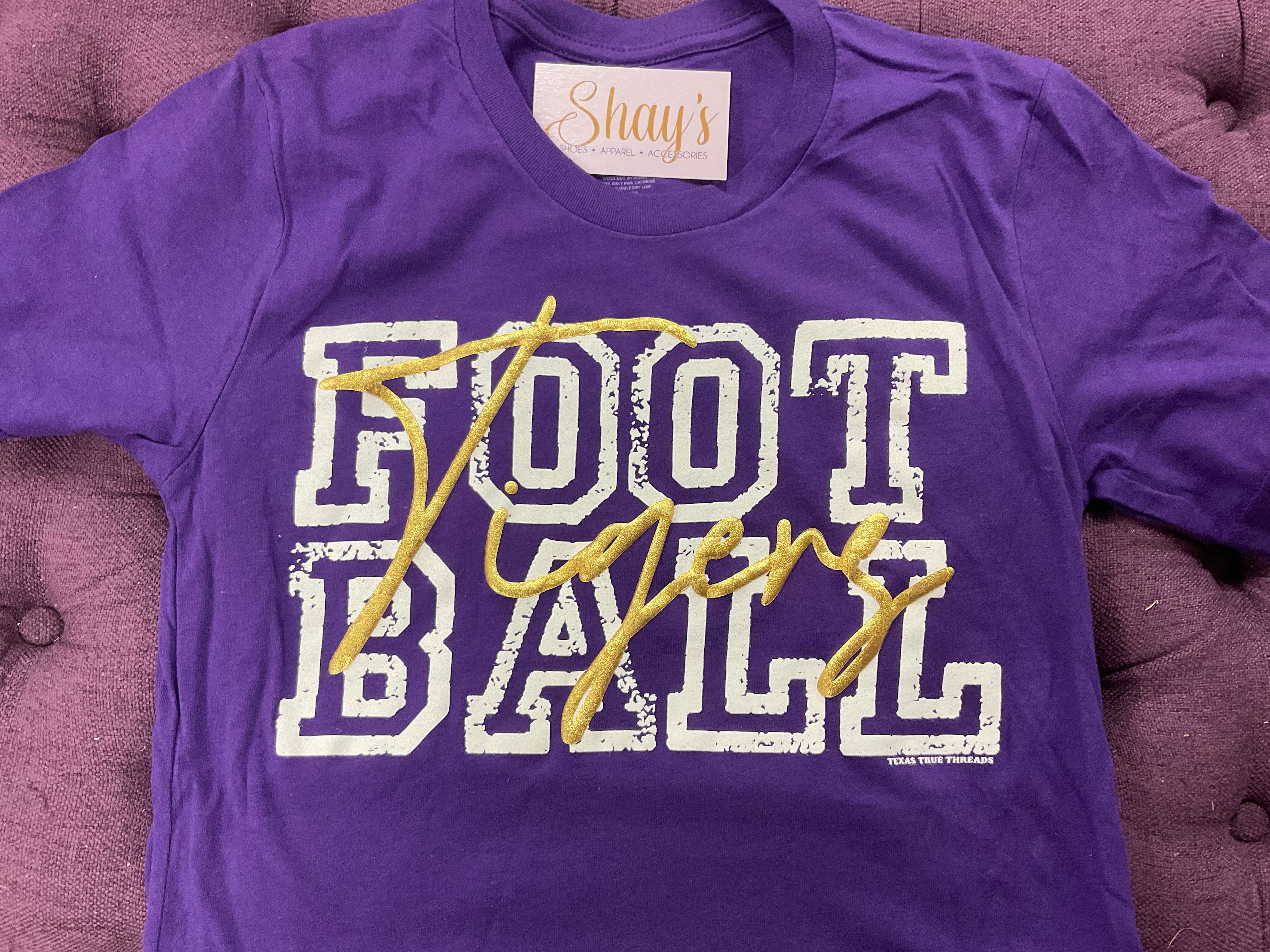 Tigers Football custom puff