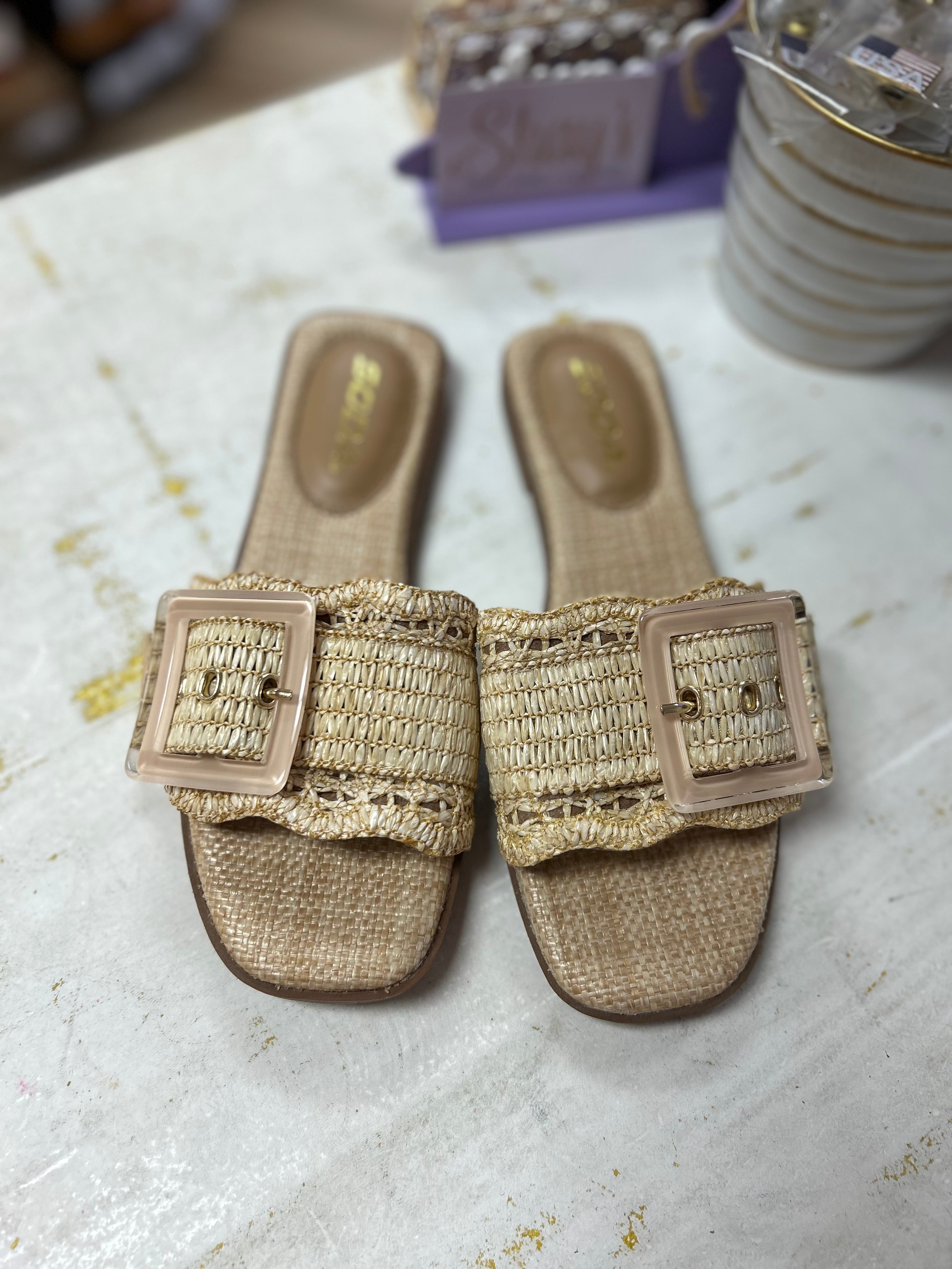 Nayan Raffia Sandals