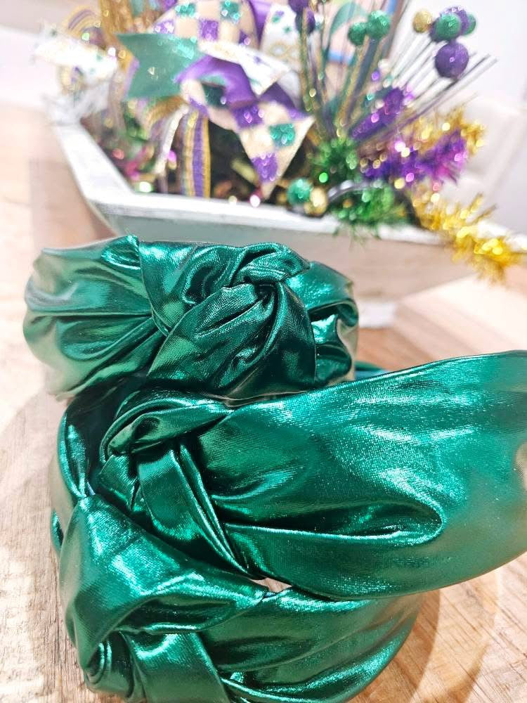 Metallic knot headband