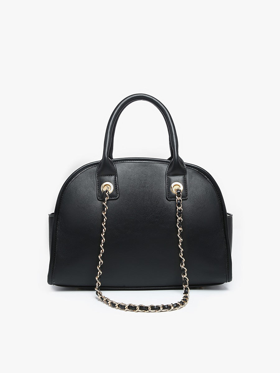 Beth Dome Satchel - Black