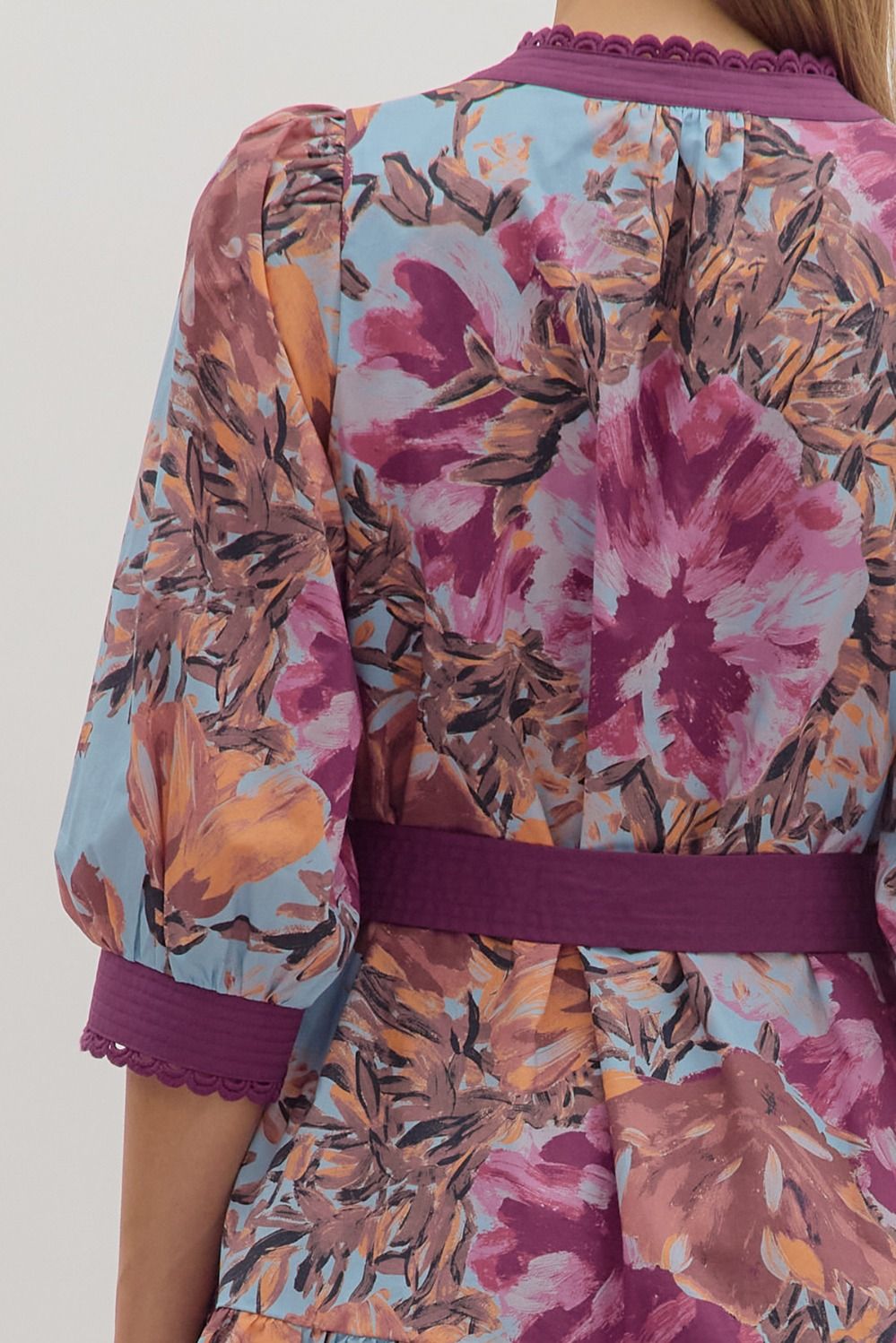 Plum Botanical Dreams Dress