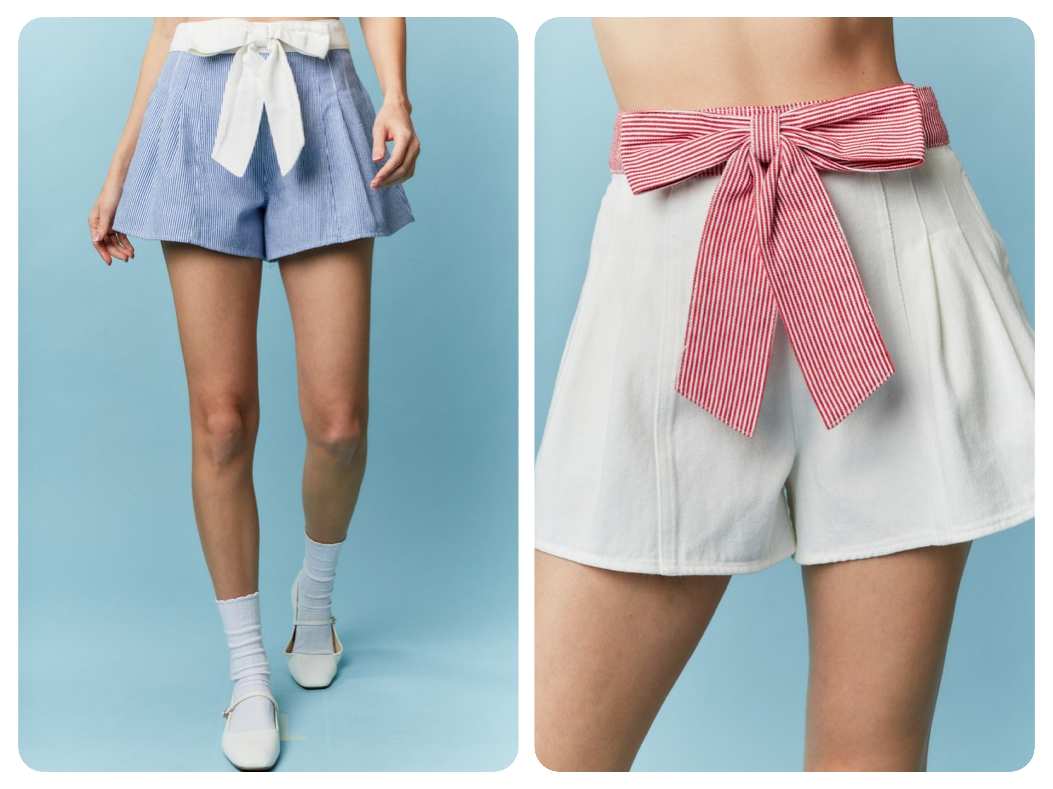 Bow Waistband Shorts