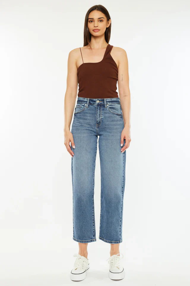Jordana High Rise True Straight Jeans