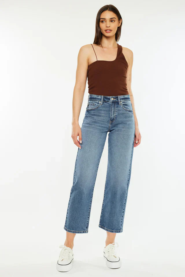 Jordana High Rise True Straight Jeans