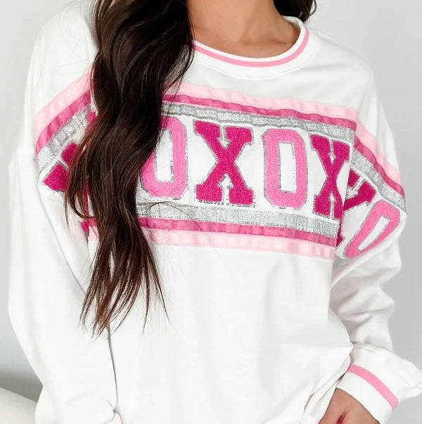 XOXOXO Chenille Patch Top