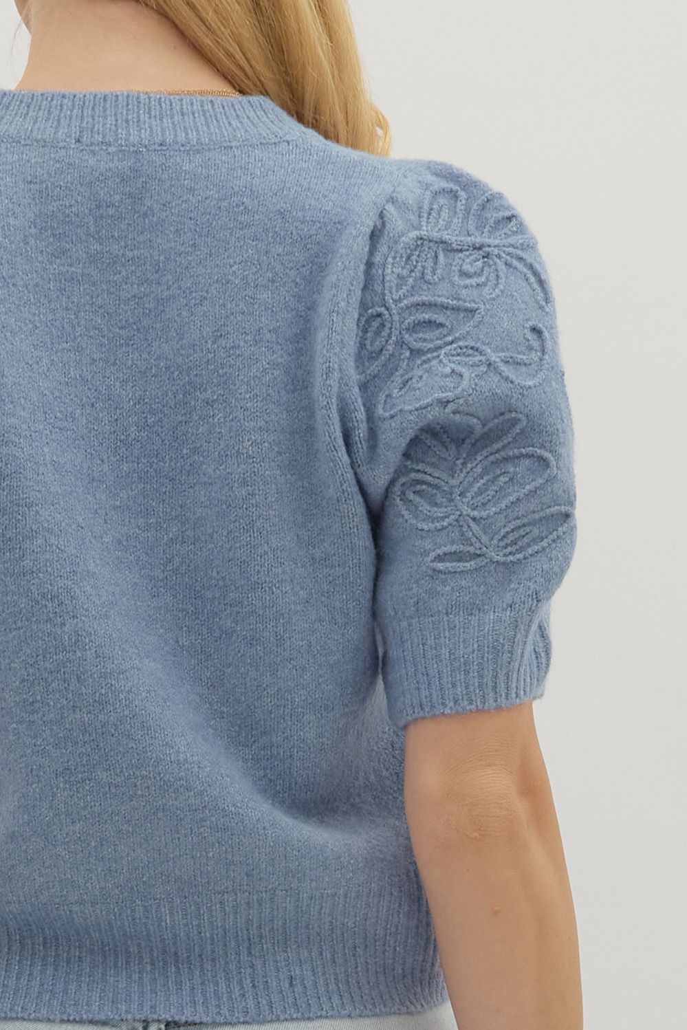 Appliqué Sleeve Detail Top