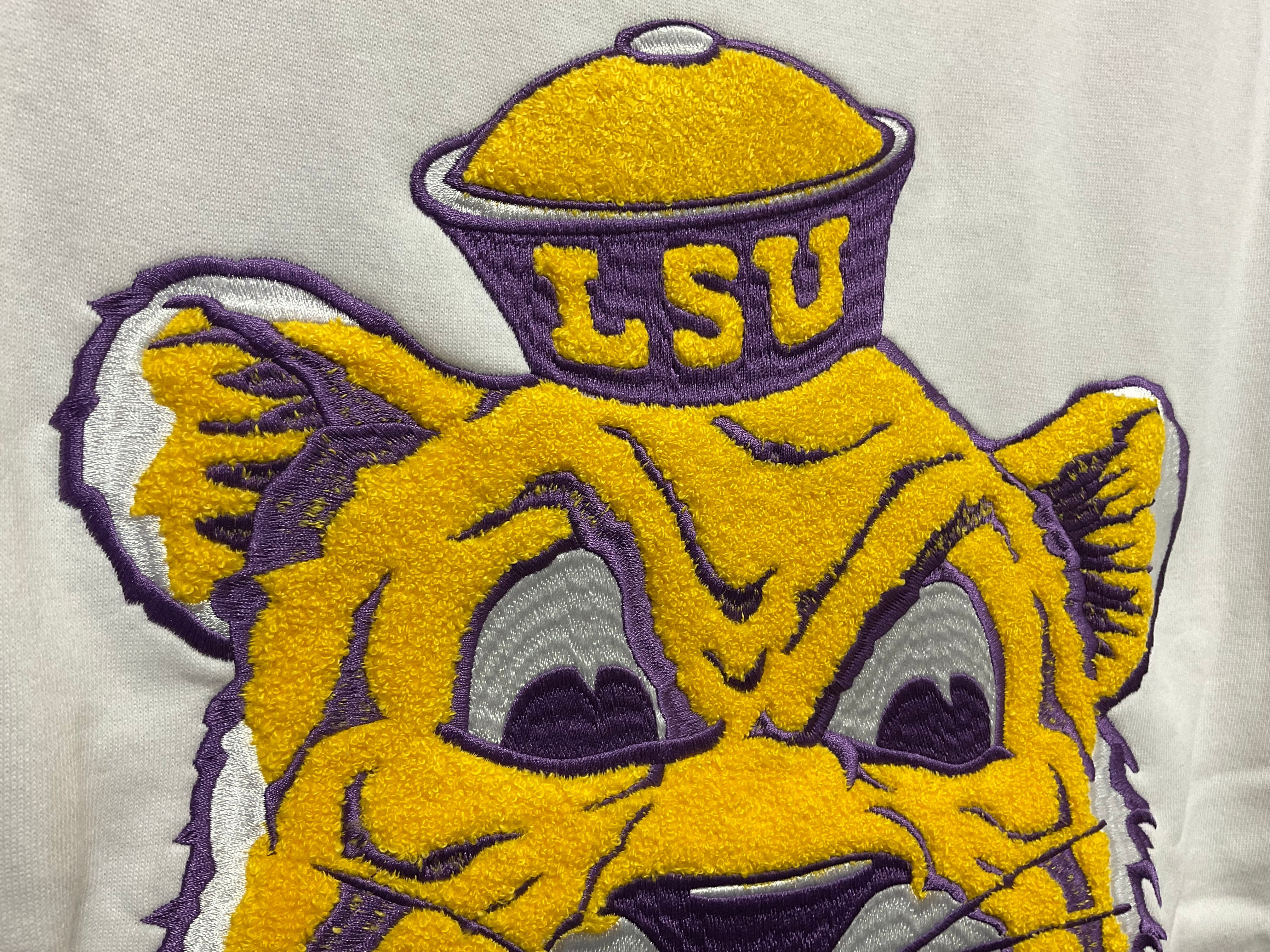 LSU Mascot Chenille Crewneck Sweatshirt