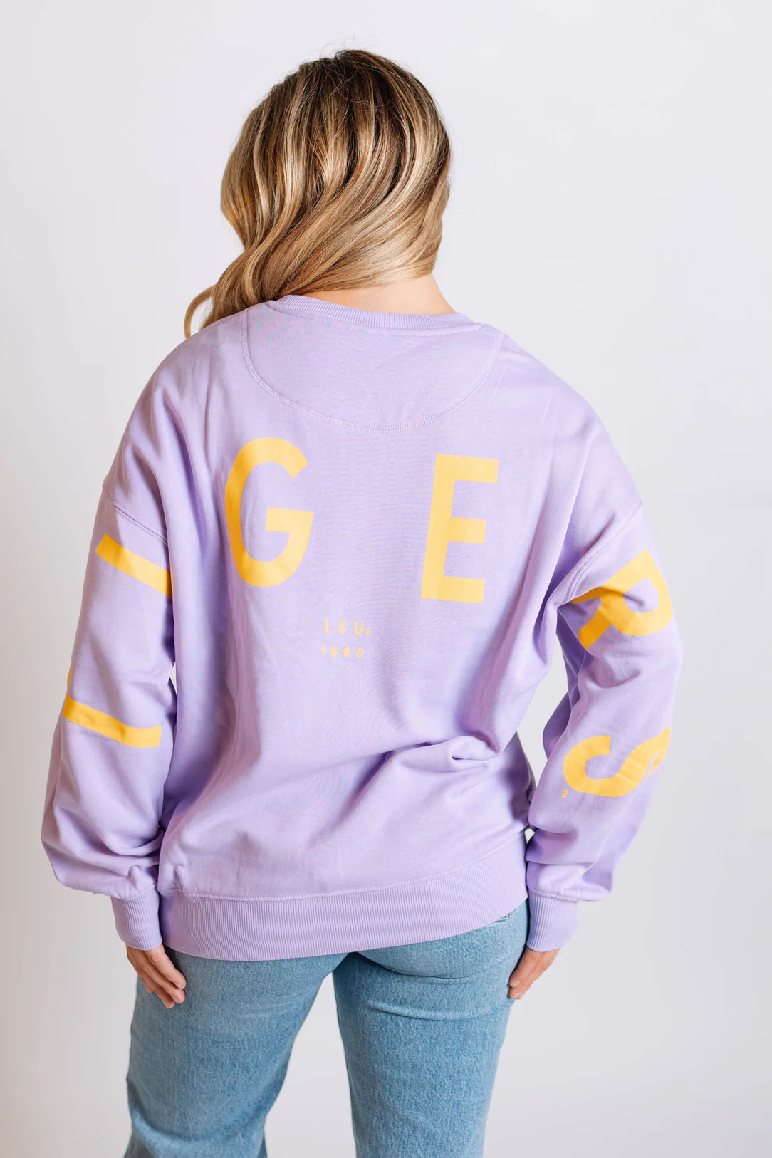 LSU Barkley Split Crewneck Sweatshirt