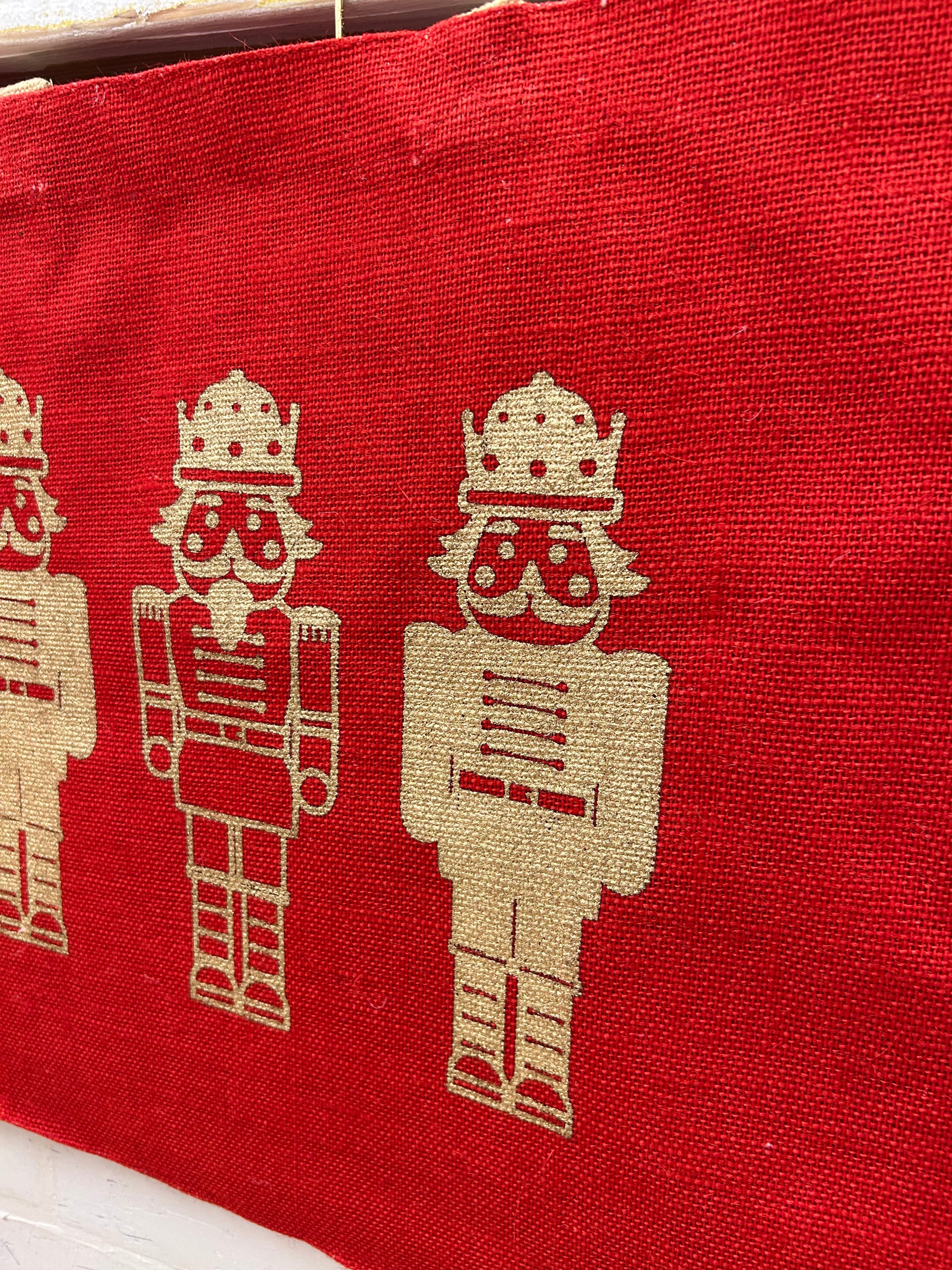 The Royal Standard-Royal Nutcracker Carryall Large Tote Red/Gold