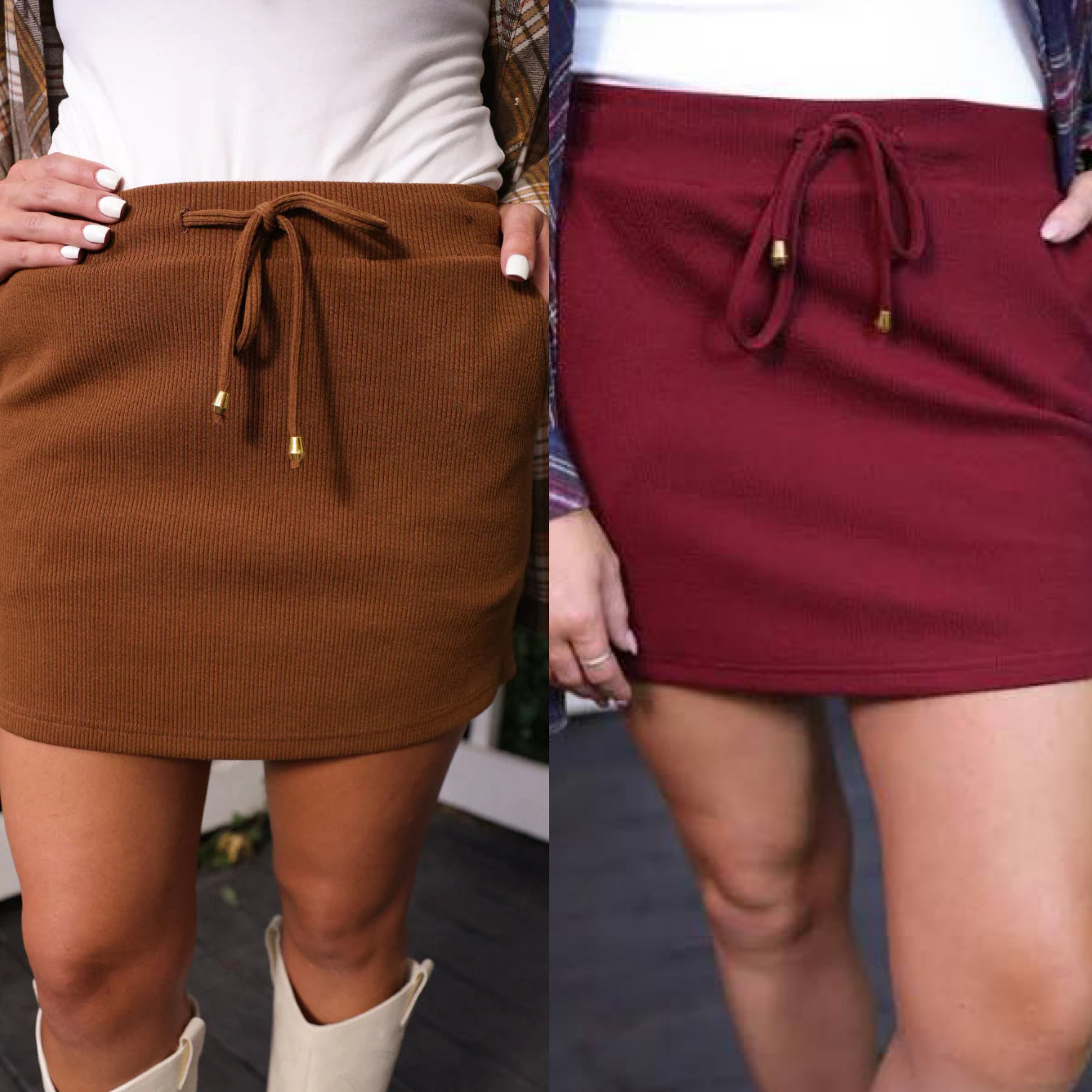 Well Loved Ribbed Skort