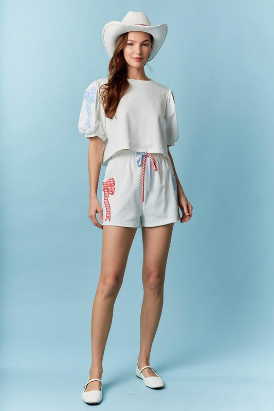 Red, White & Blue Bow Set