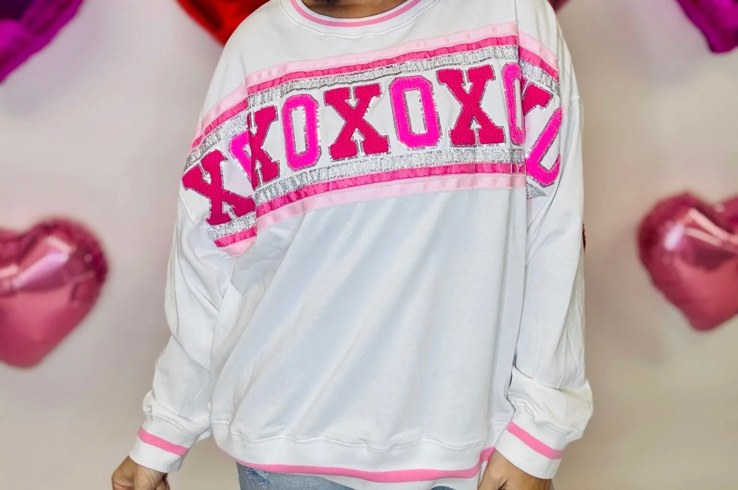 XOXOXO Chenille Patch Top